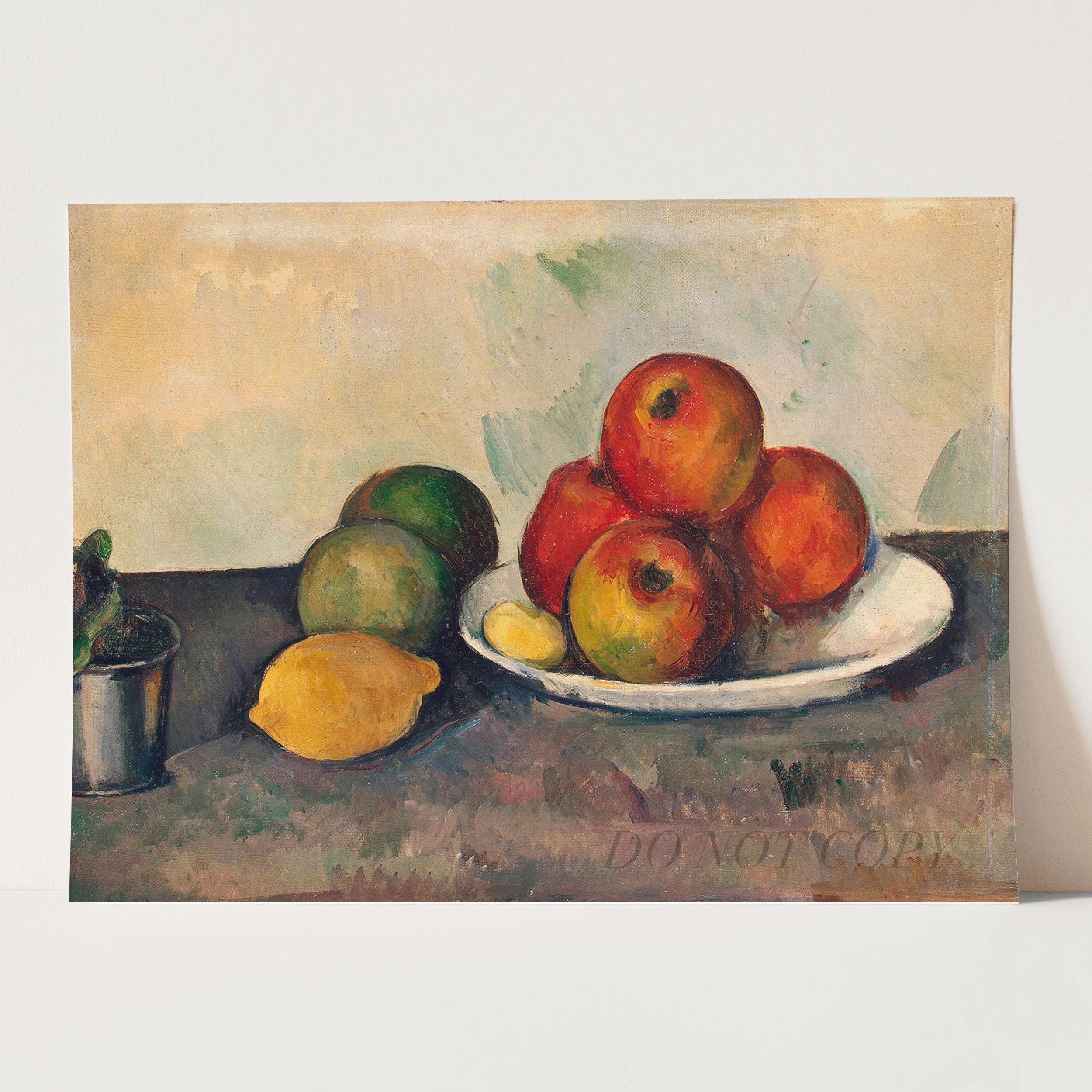 Still Life with Apples and Lemons by Paul Cezanne - Image 3