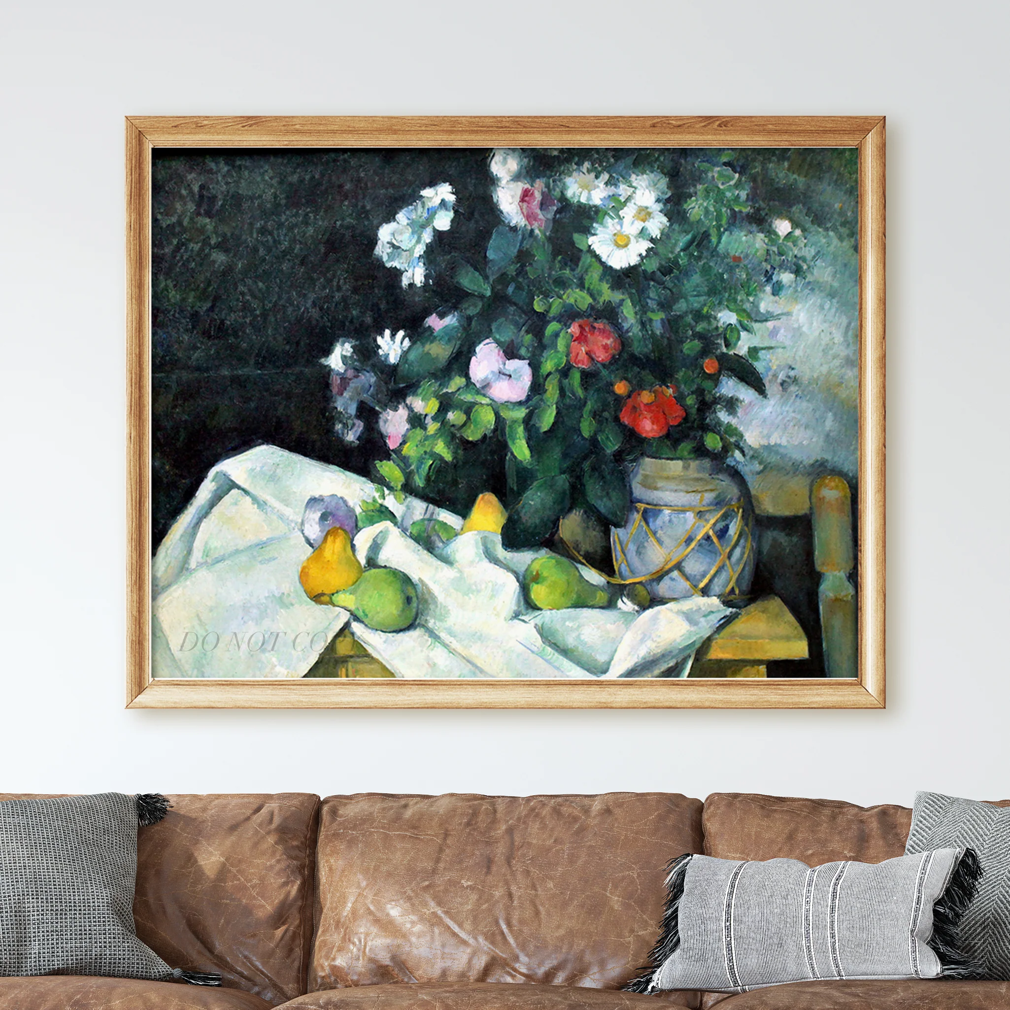 Still Life with Flowers and Fruits by Paul Cezanne - Image 2