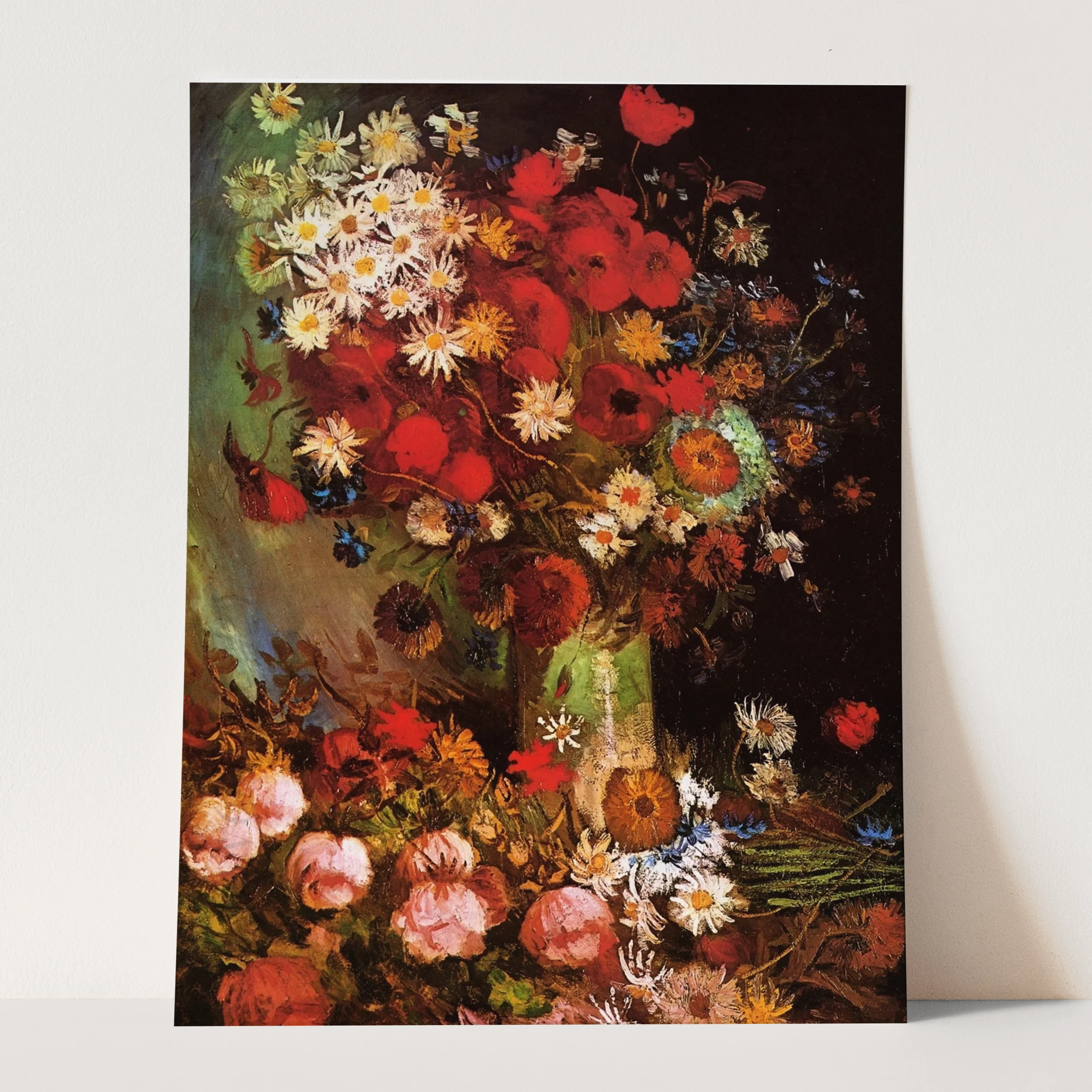 Still Life With Meadow Flowers and Roses by Van Gogh - Image 3