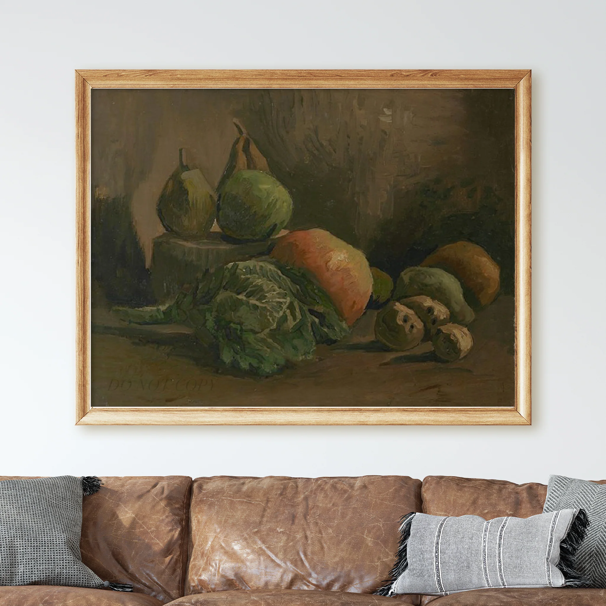 Still Life with Vegetables and Fruit (1884) by Van Gogh - Image 2