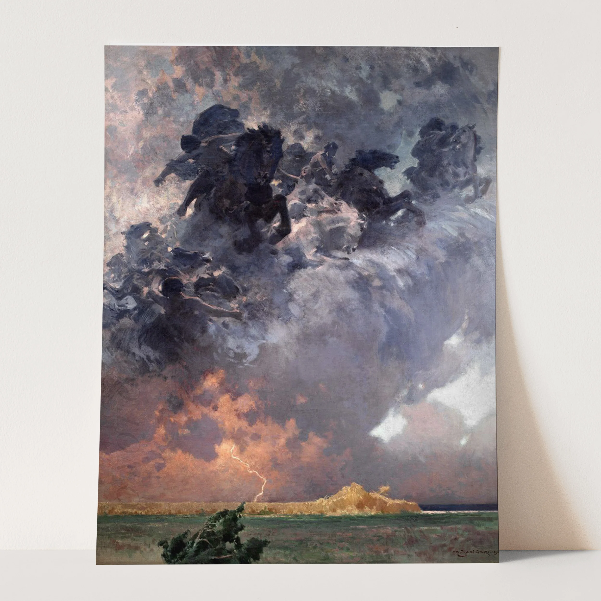 Storm (1925) by Zdzisław Jasiński - Image 3