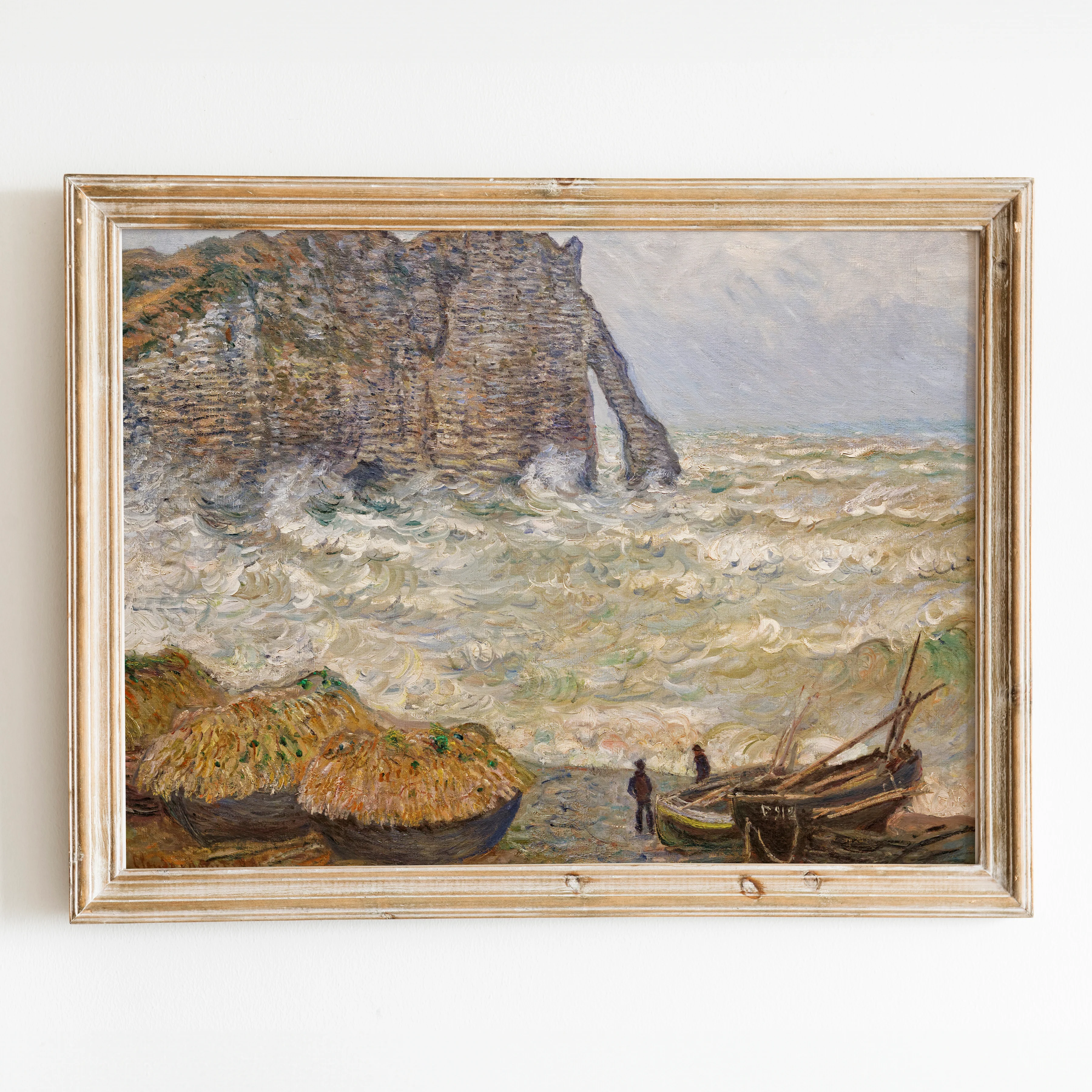 Stormy Sea in Étretat (1883) by Claude Monet