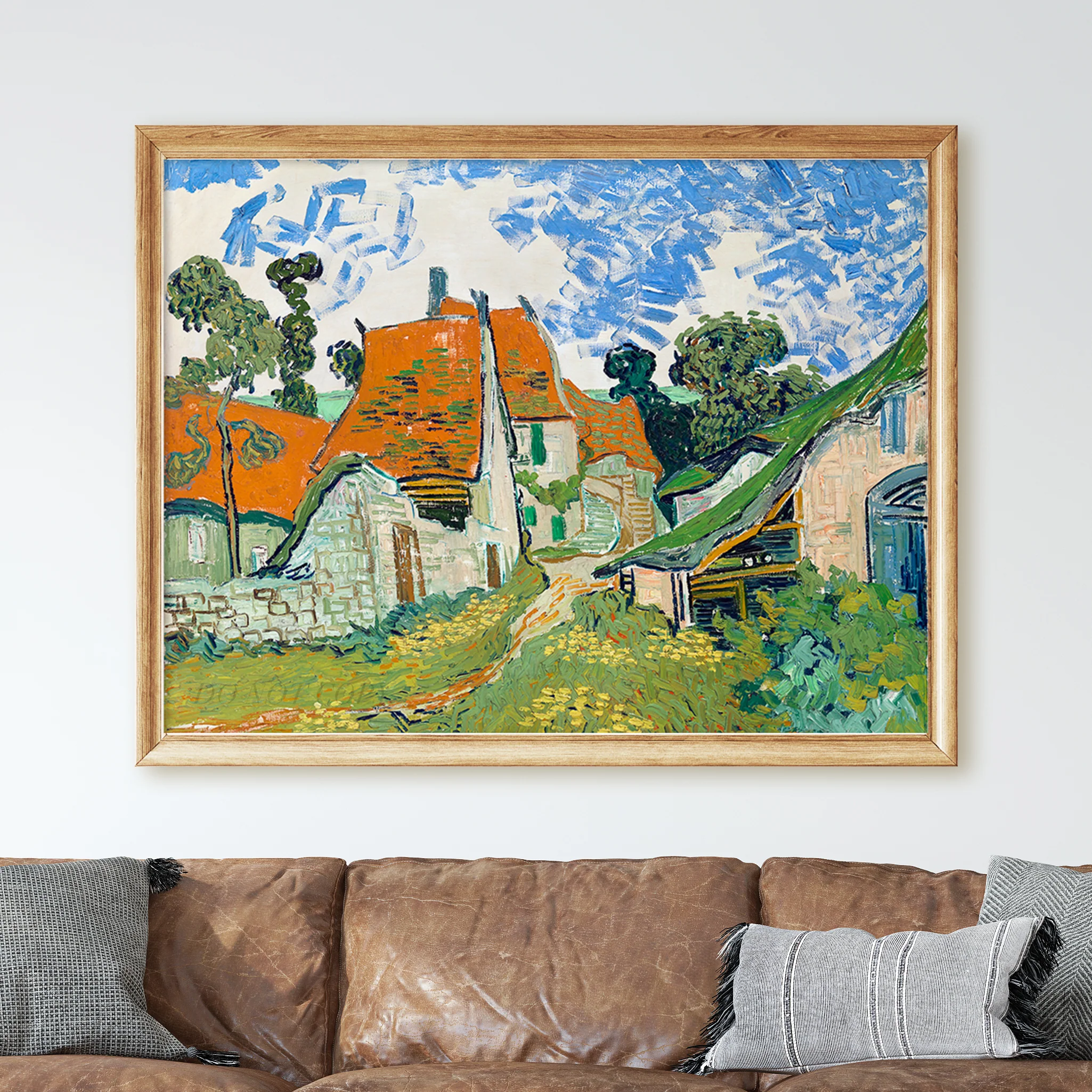 Street in Auvers-sur-Oise (1890) by Van Gogh - Image 2
