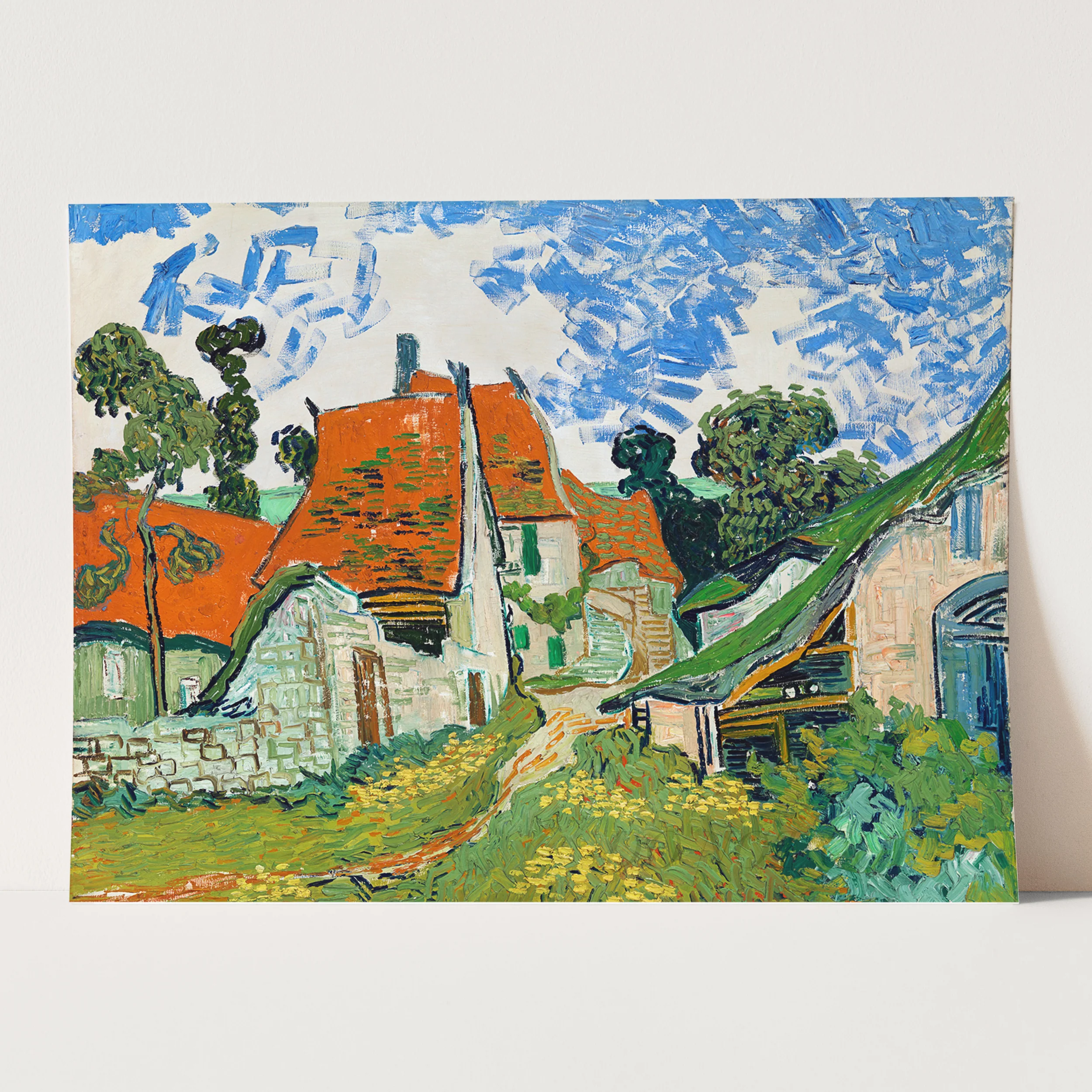 Street in Auvers-sur-Oise (1890) by Van Gogh - Image 3