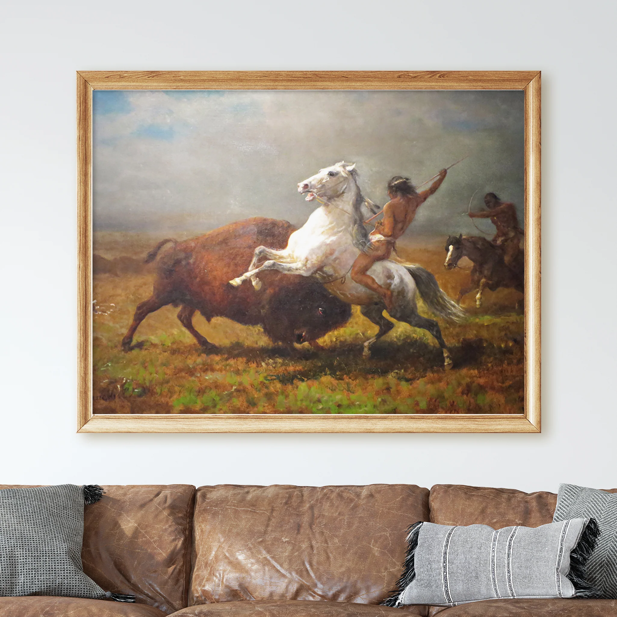 Study for The Last of the Buffalo by Albert Bierstadt - Image 2