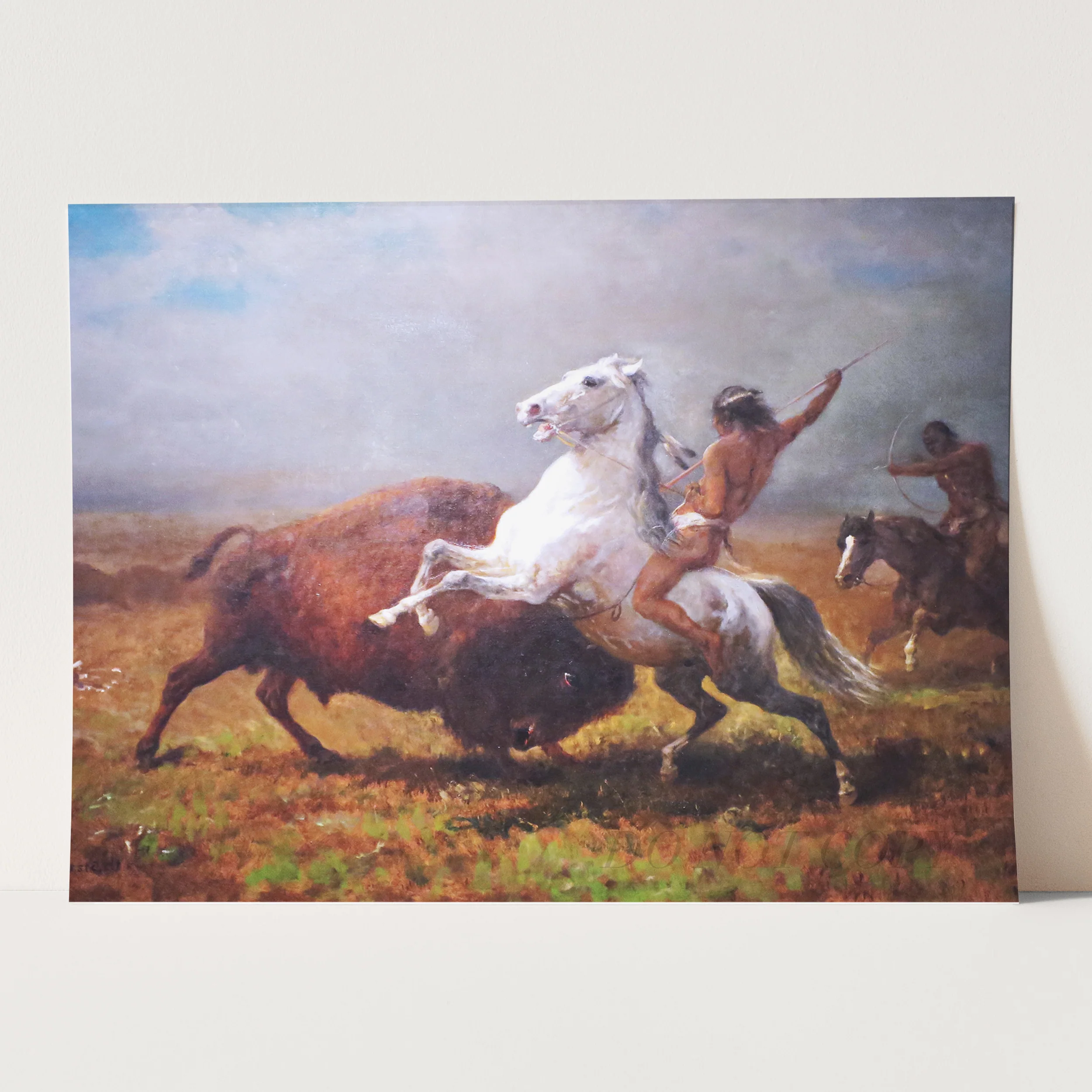Study for The Last of the Buffalo by Albert Bierstadt - Image 3