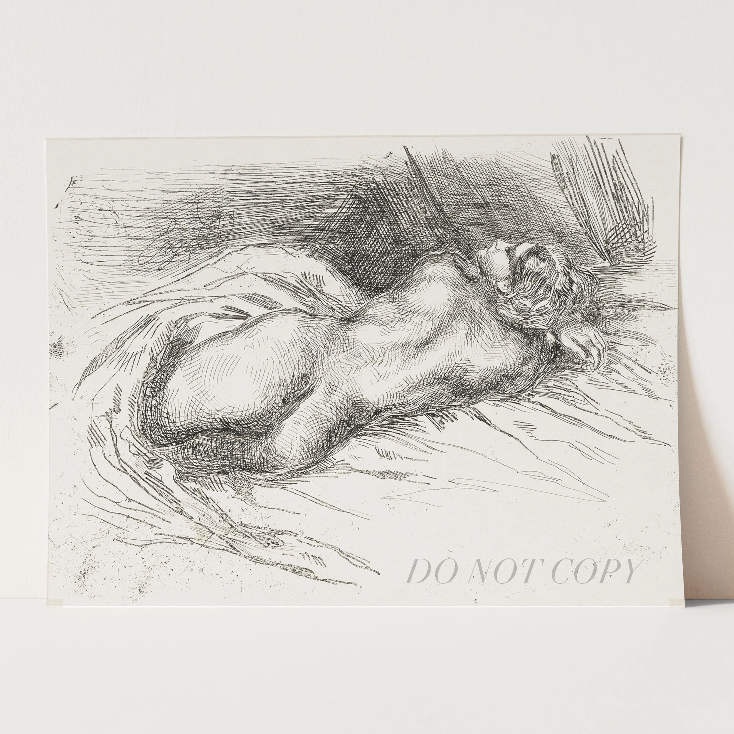 Study of a Woman Viewed from Behind (1833) by Eugène Delacroix - Image 3