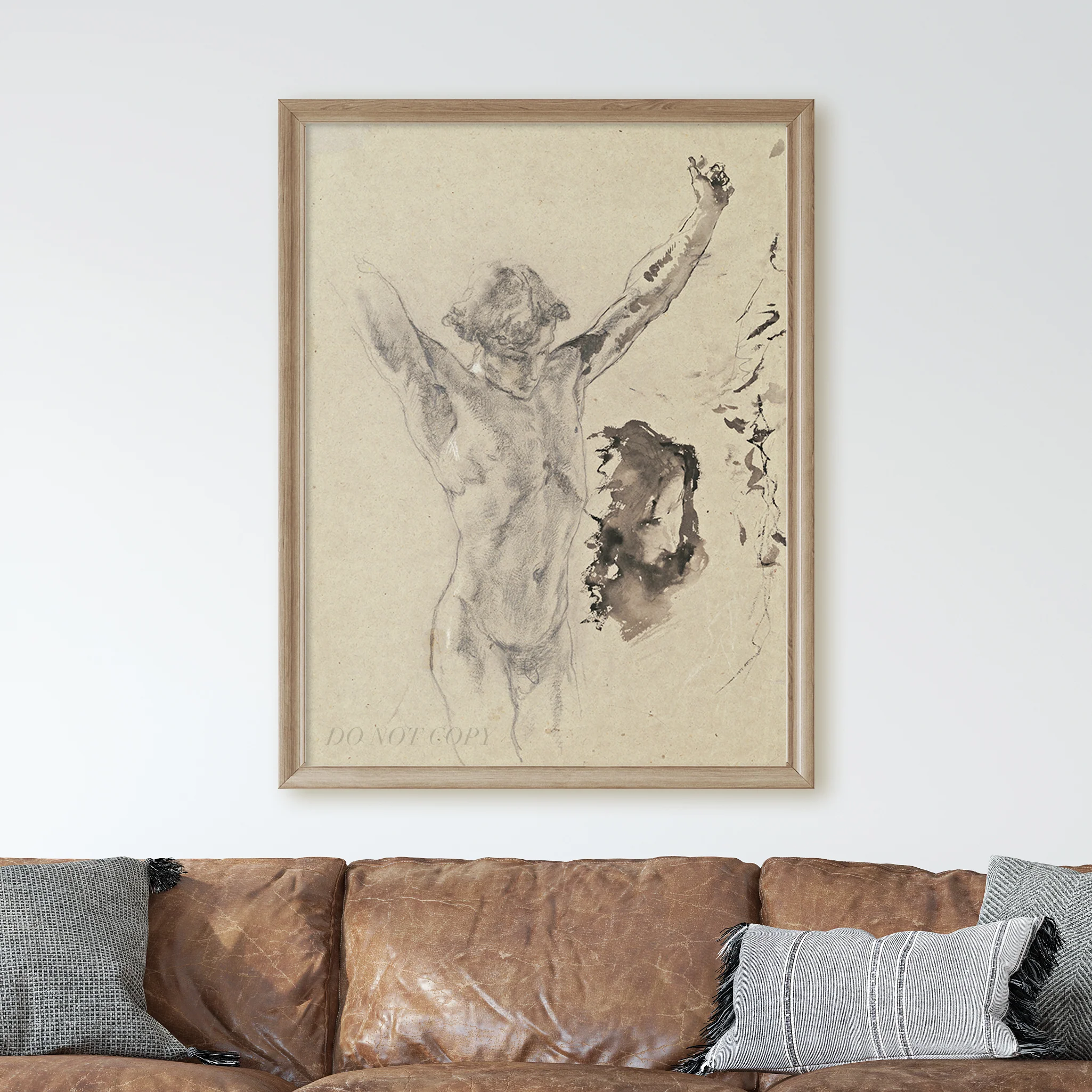 Study of the Figure and Head of Christ in ‘Christ on the Cross and Mary Magdalene’ (c. 1879) - Image 2