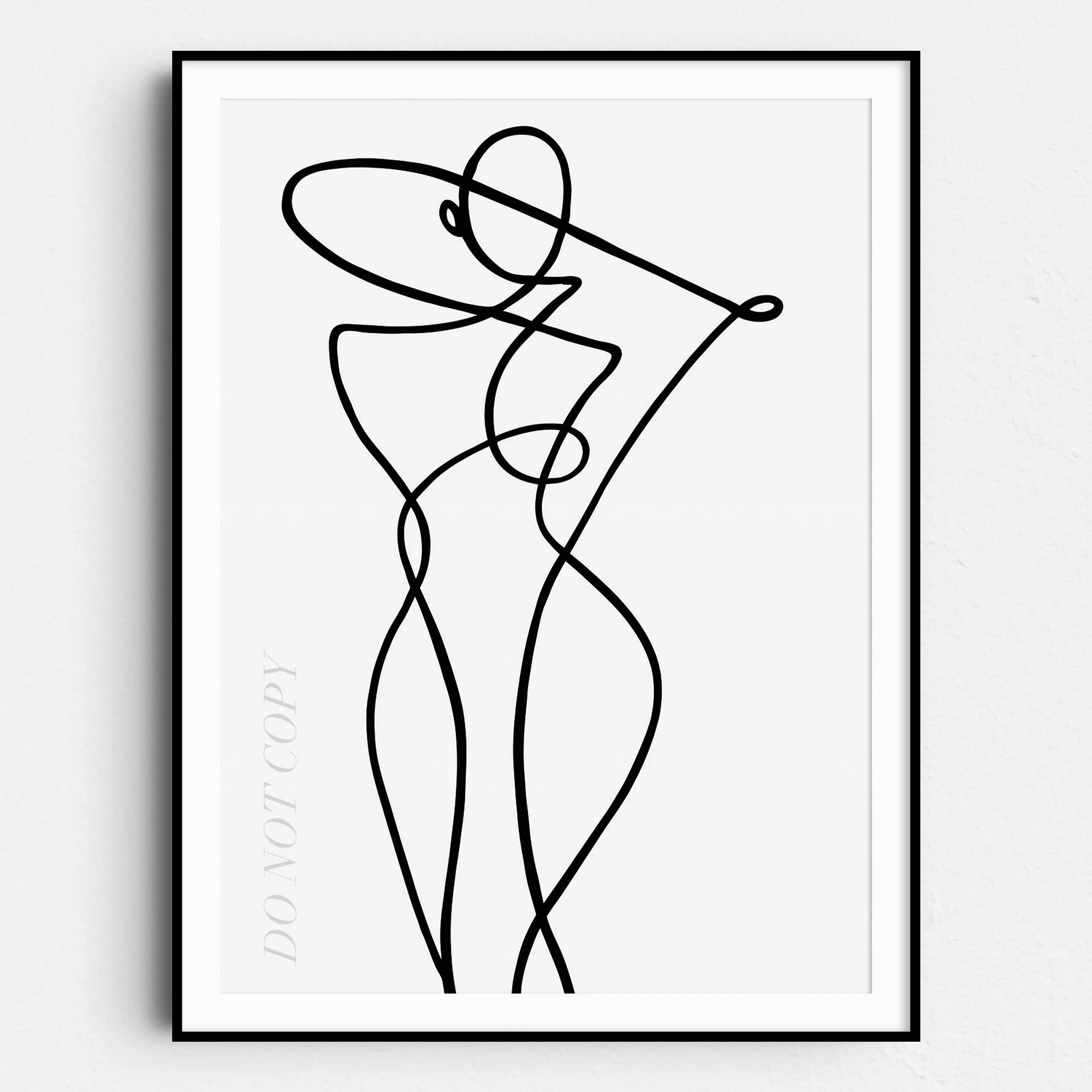 Stylish Woman Line Art