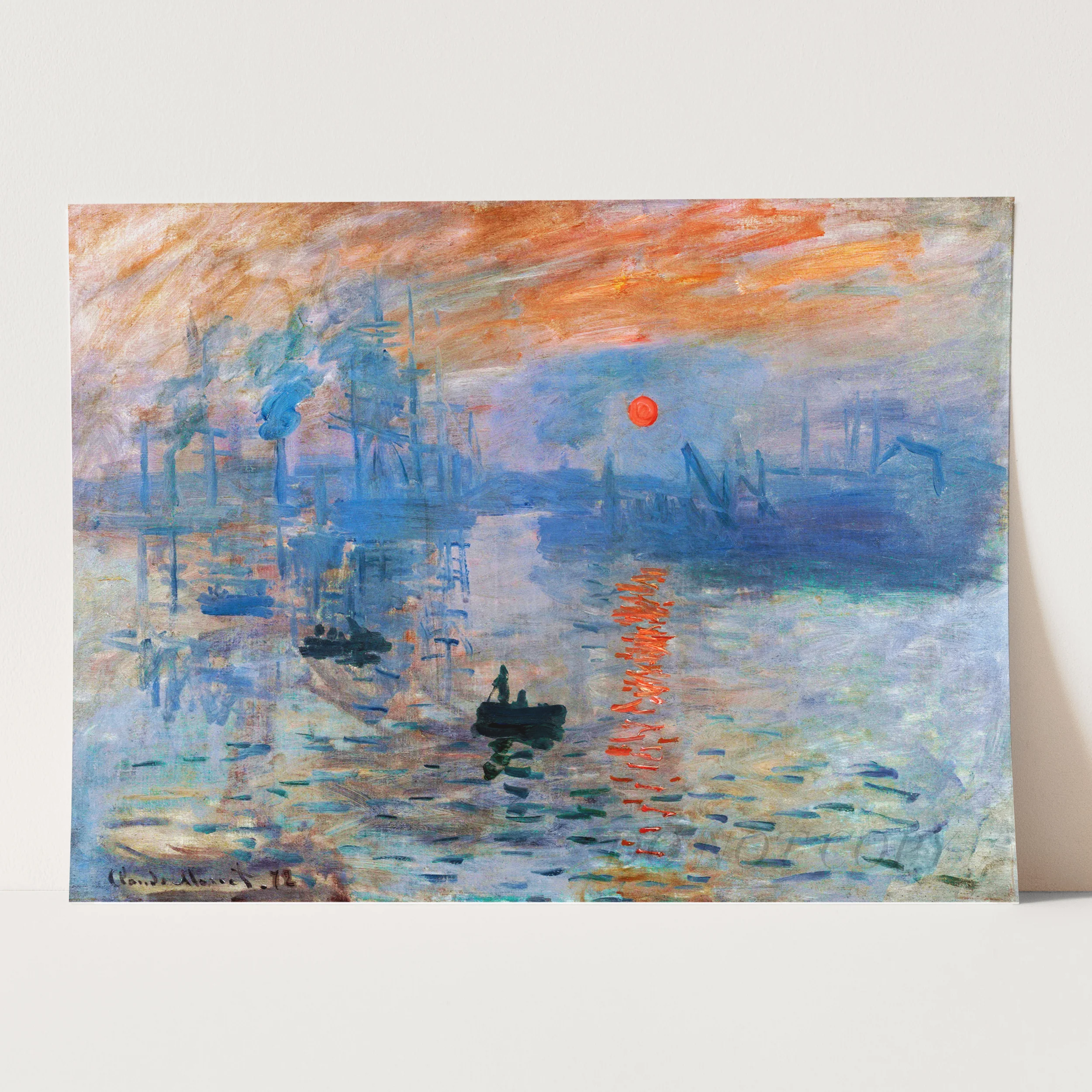 Sunrise - Impression (1872) by Claude Monet - Image 3