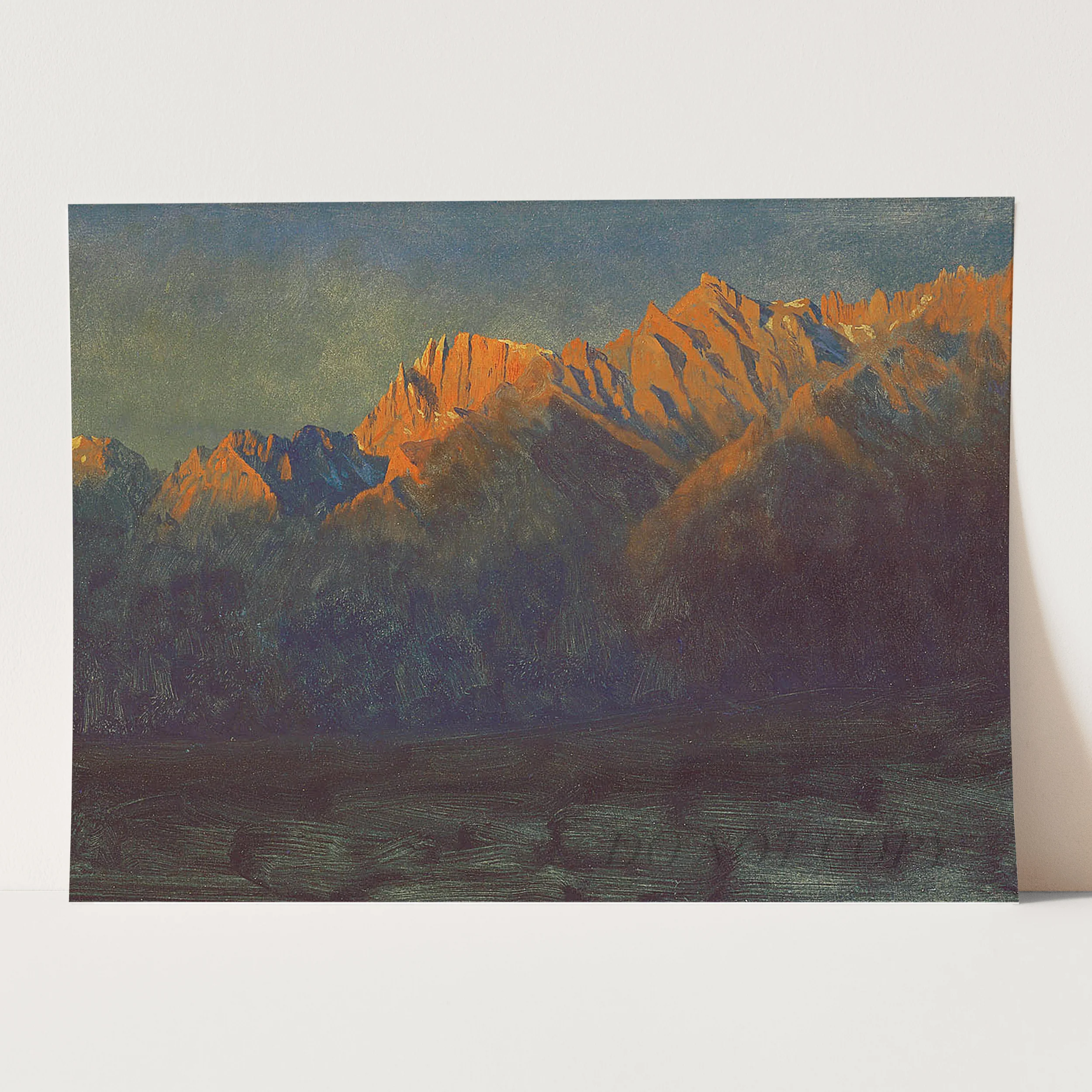 Sunrise in the Sierras (1872) by Albert Bierstadt - Image 3