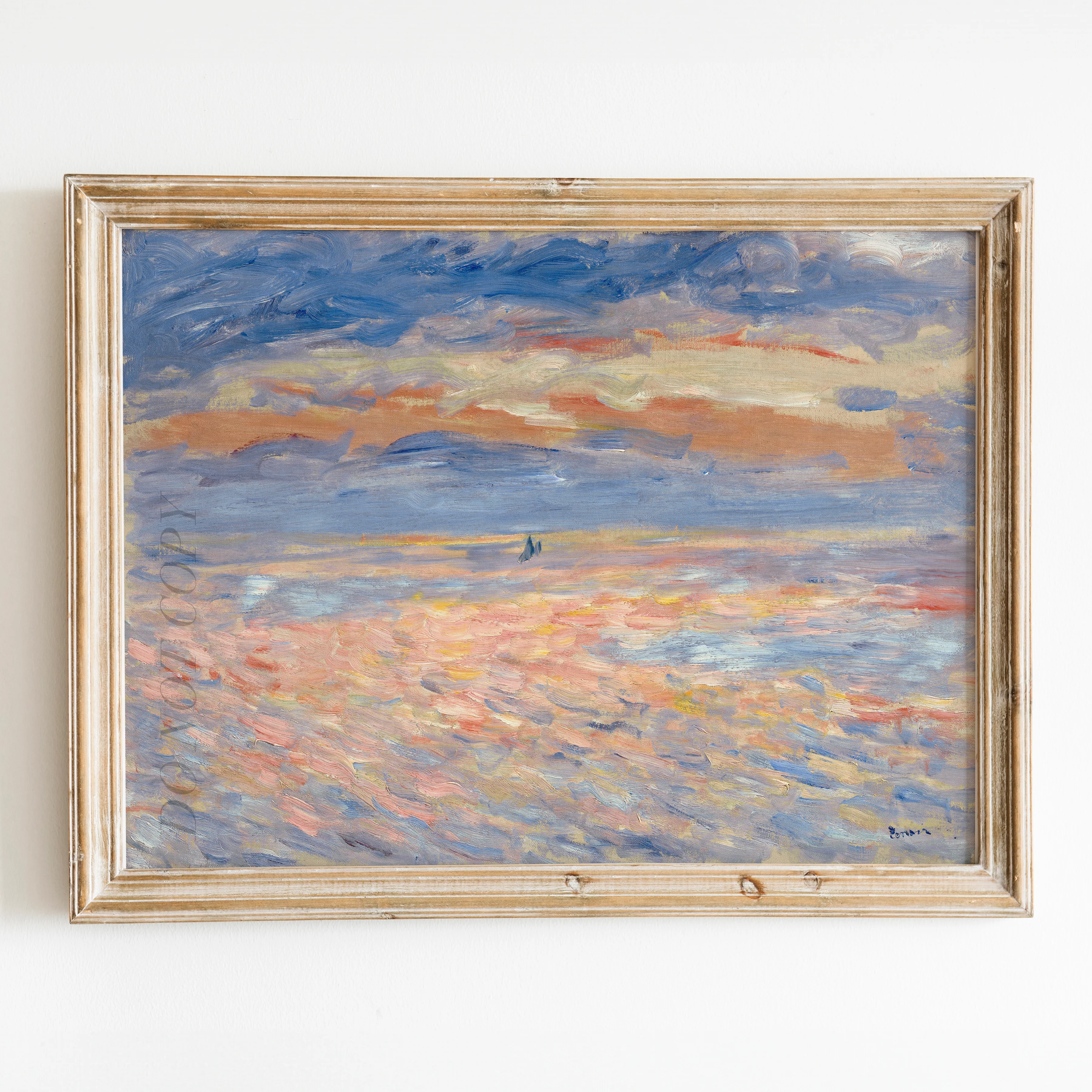 Sunset (1879-1881) by Pierre-Auguste Renoir
