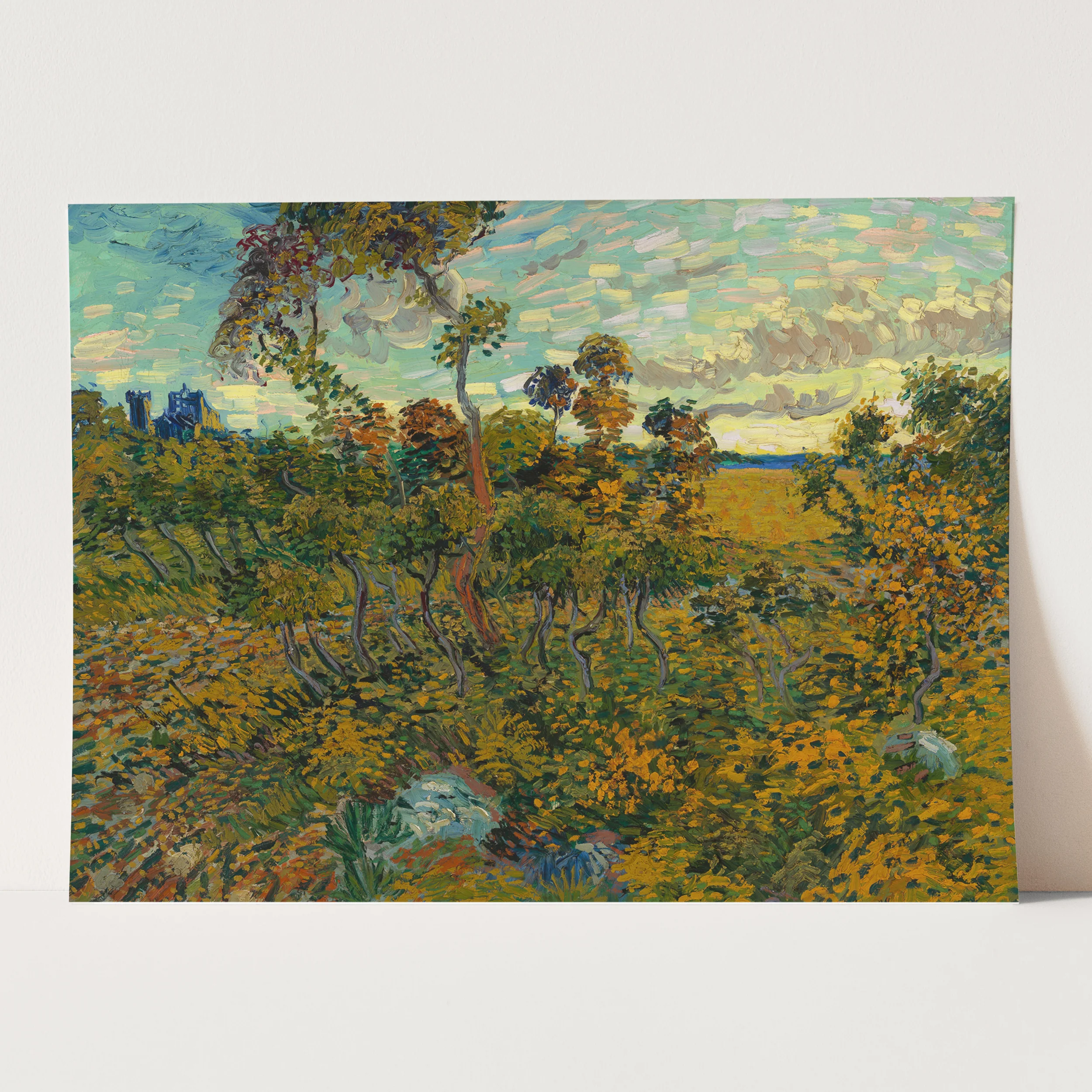 Sunset at Montmajour (1888) Van Gogh - Image 3