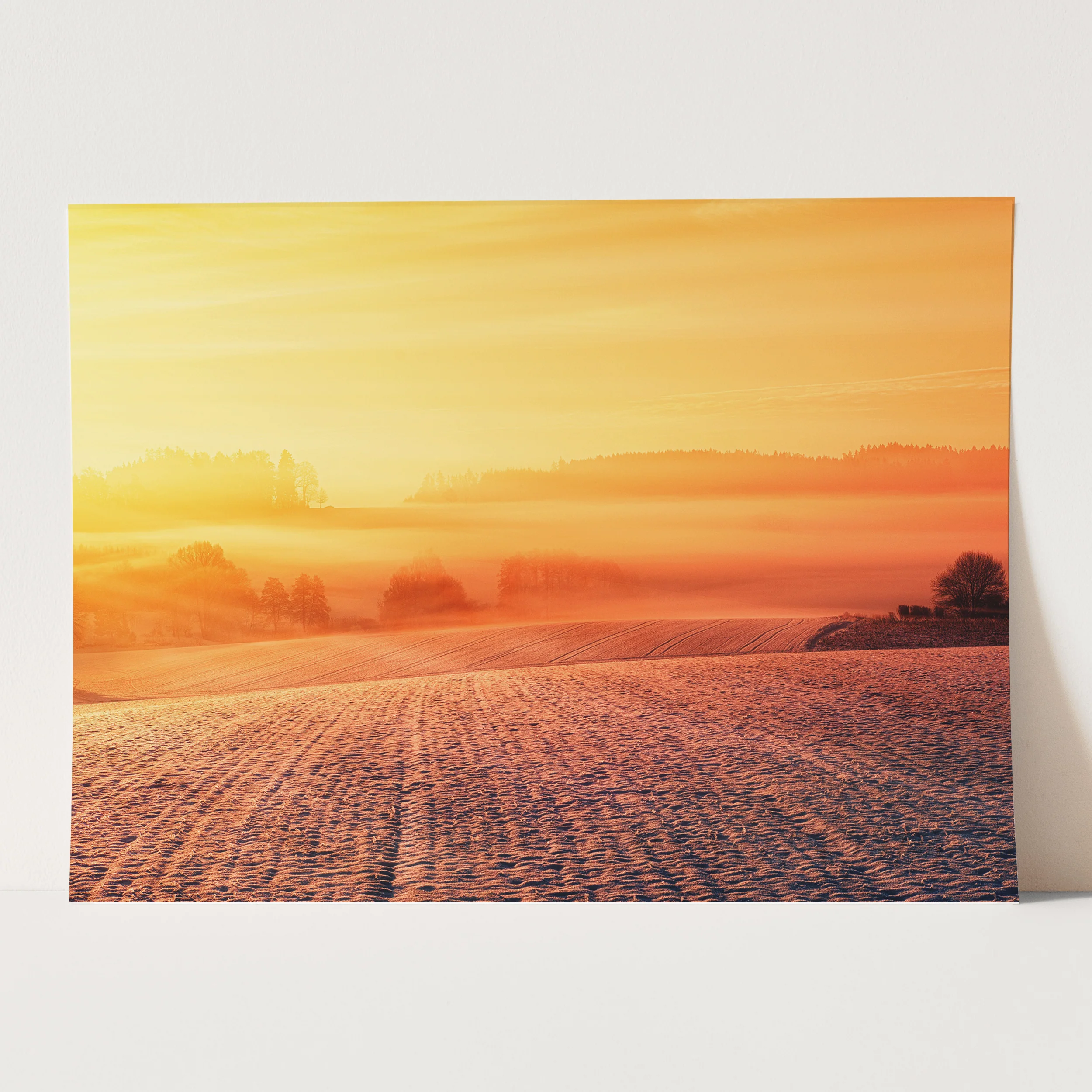 Sunset Over Snowy Fields - Image 3