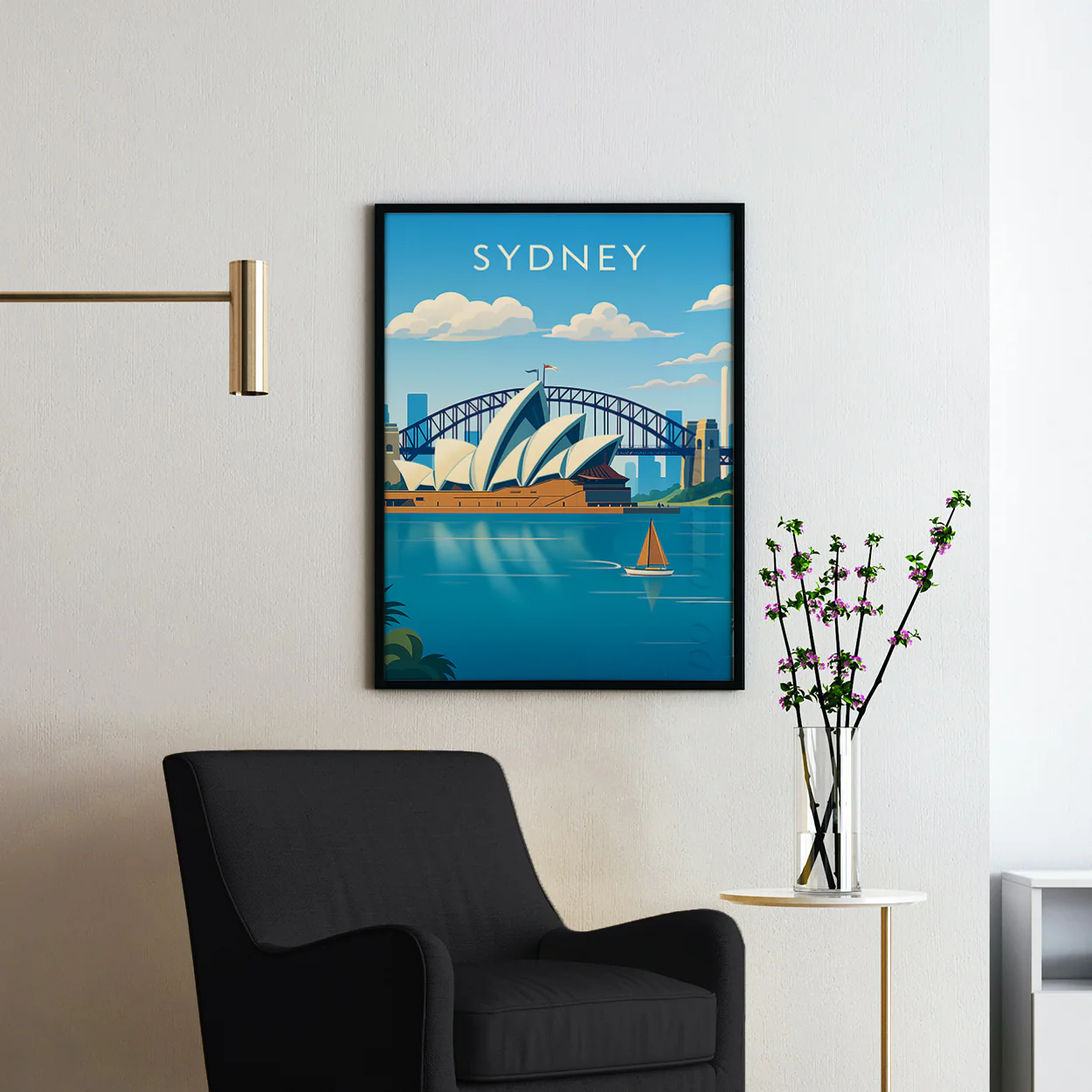 Sydney Australia Vintage Travel Poster - Image 2