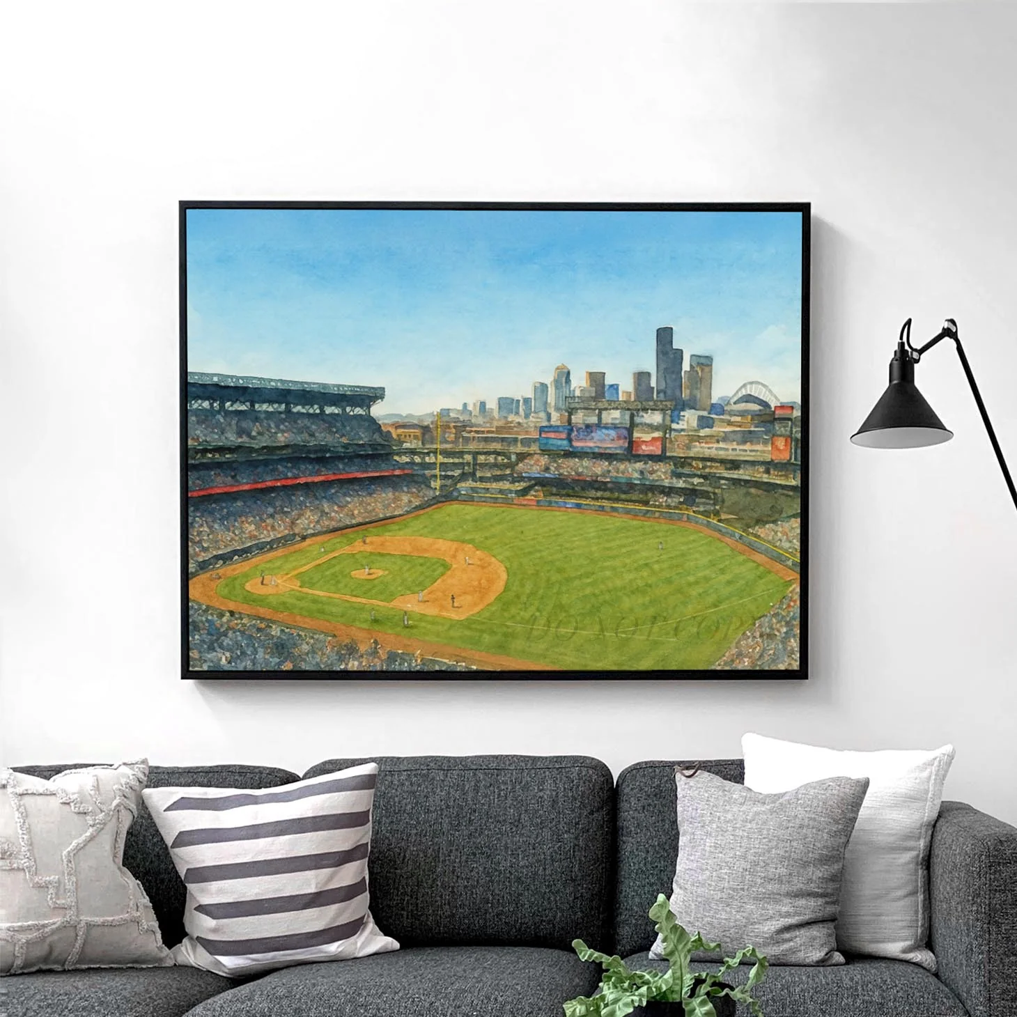 T Mobile Park Watercolor Painting - Image 2