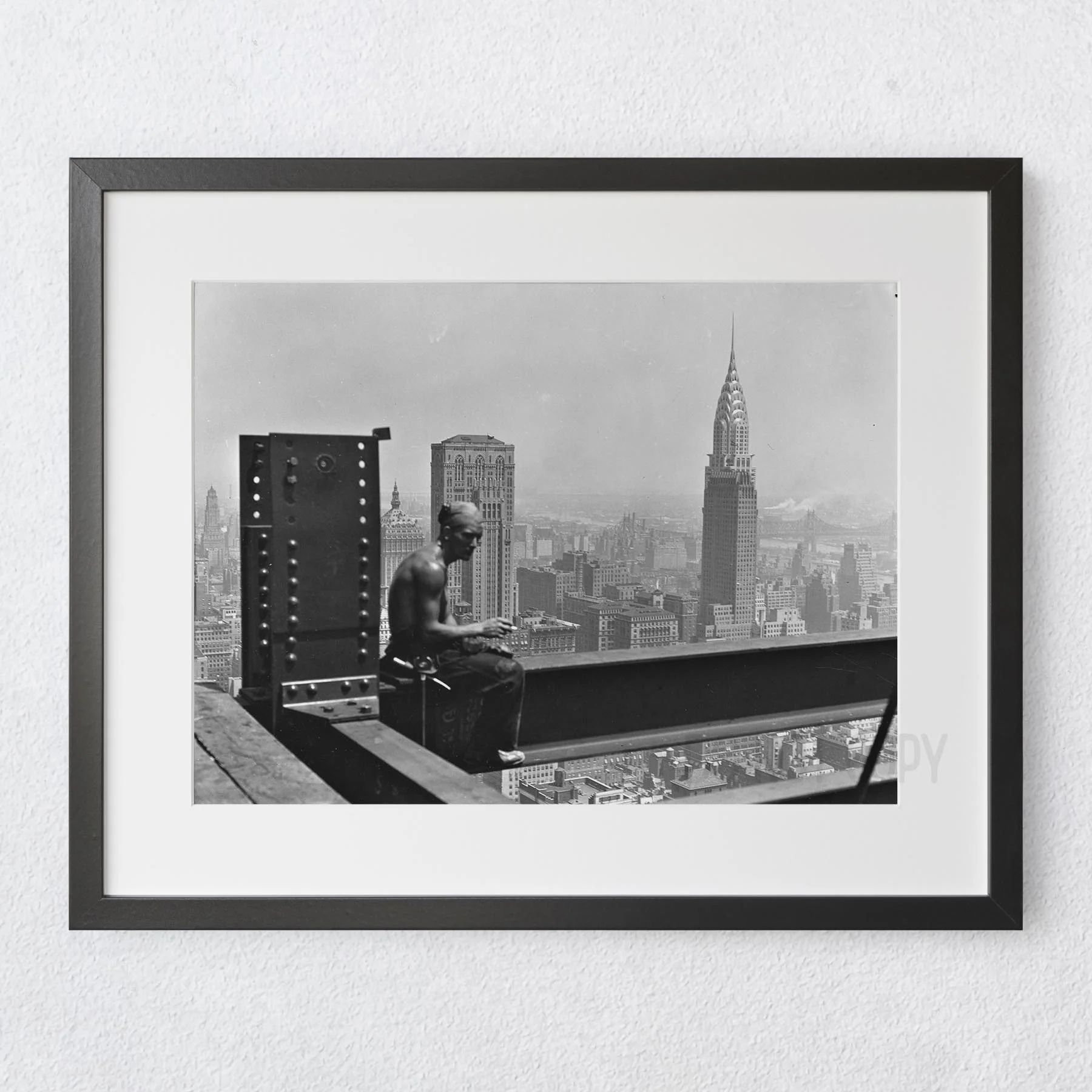 Taking a smoke break atop the Empire State NYC 1930s - Image 5
