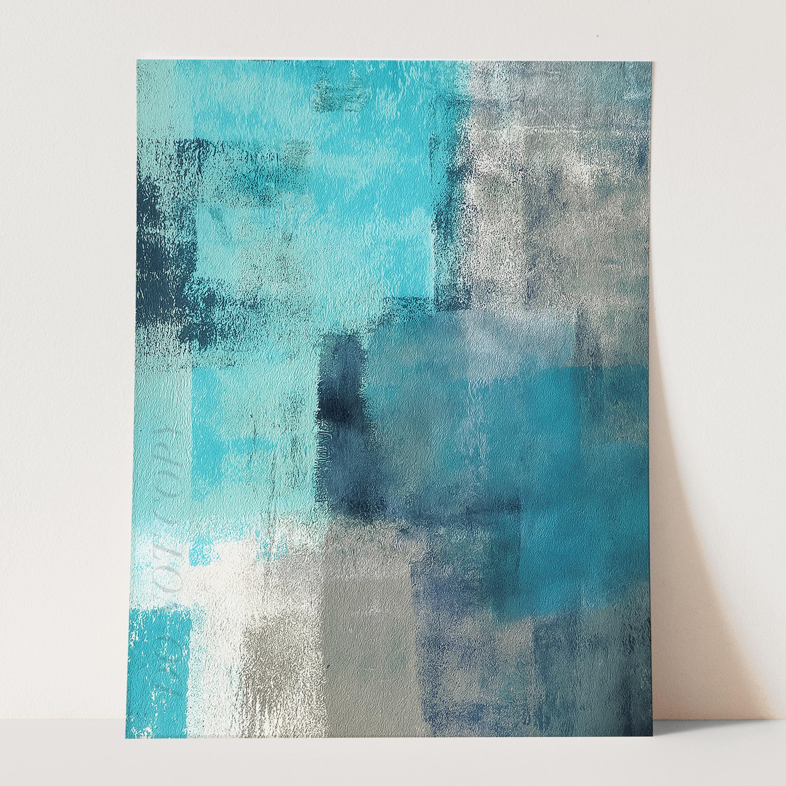 Teal And Grey Abstract - Image 3