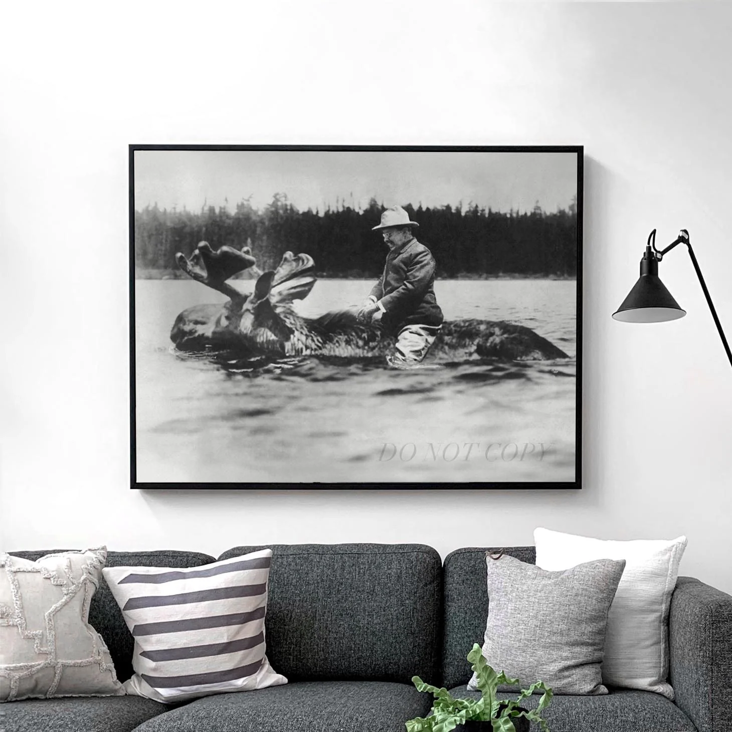 Teddy Roosevelt Riding A Moose - Image 2