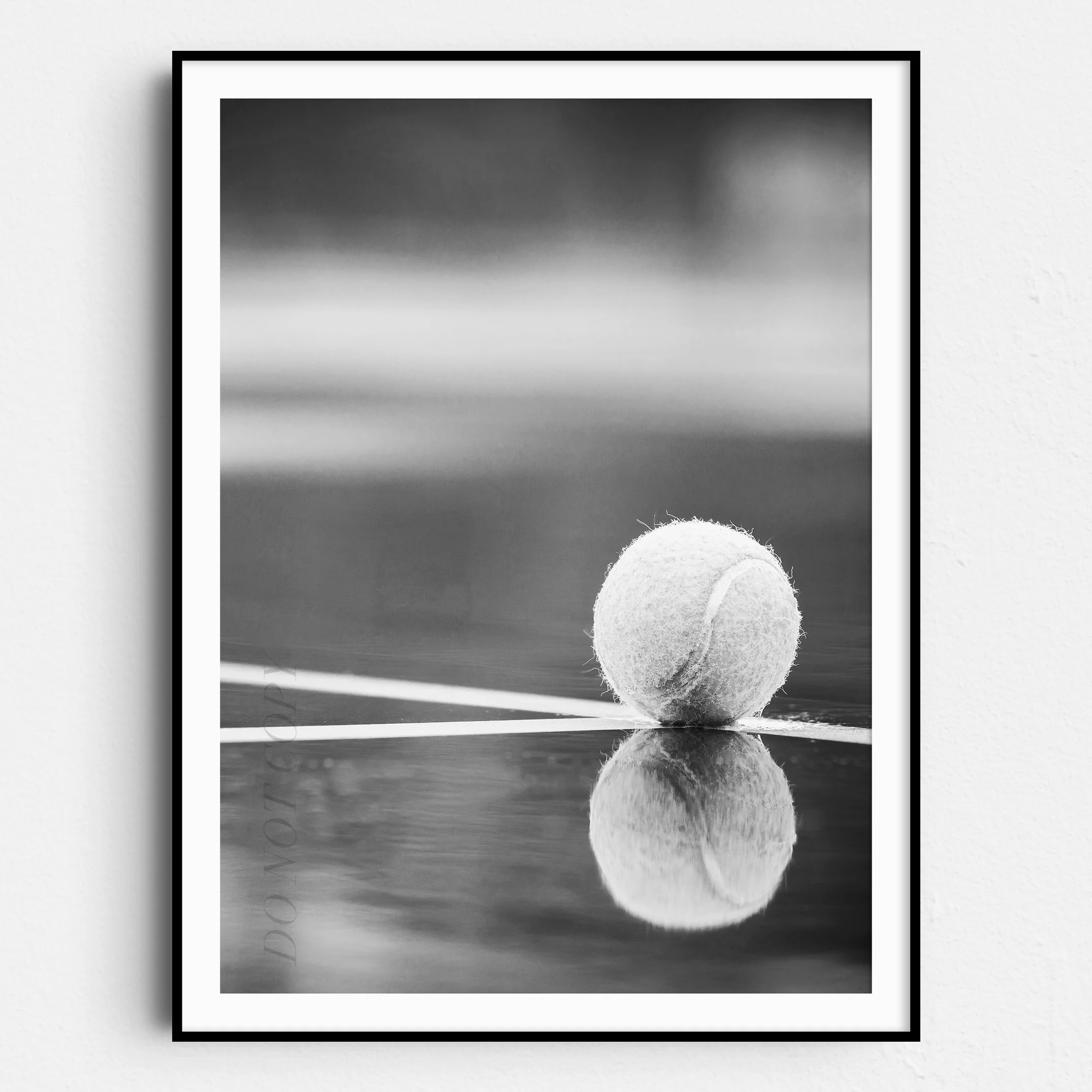 Tennis Ball On Tennis Court