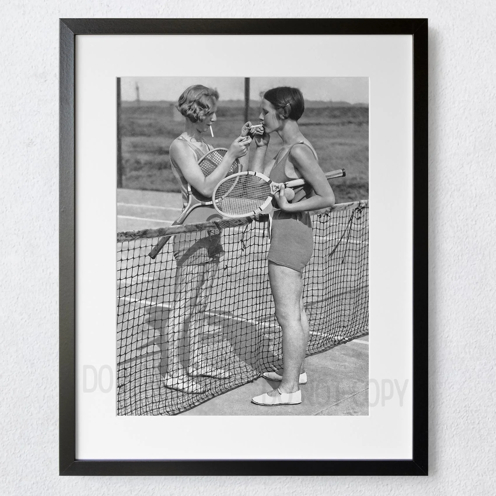 Tennis Girls Smoking Cigarettes - Image 3