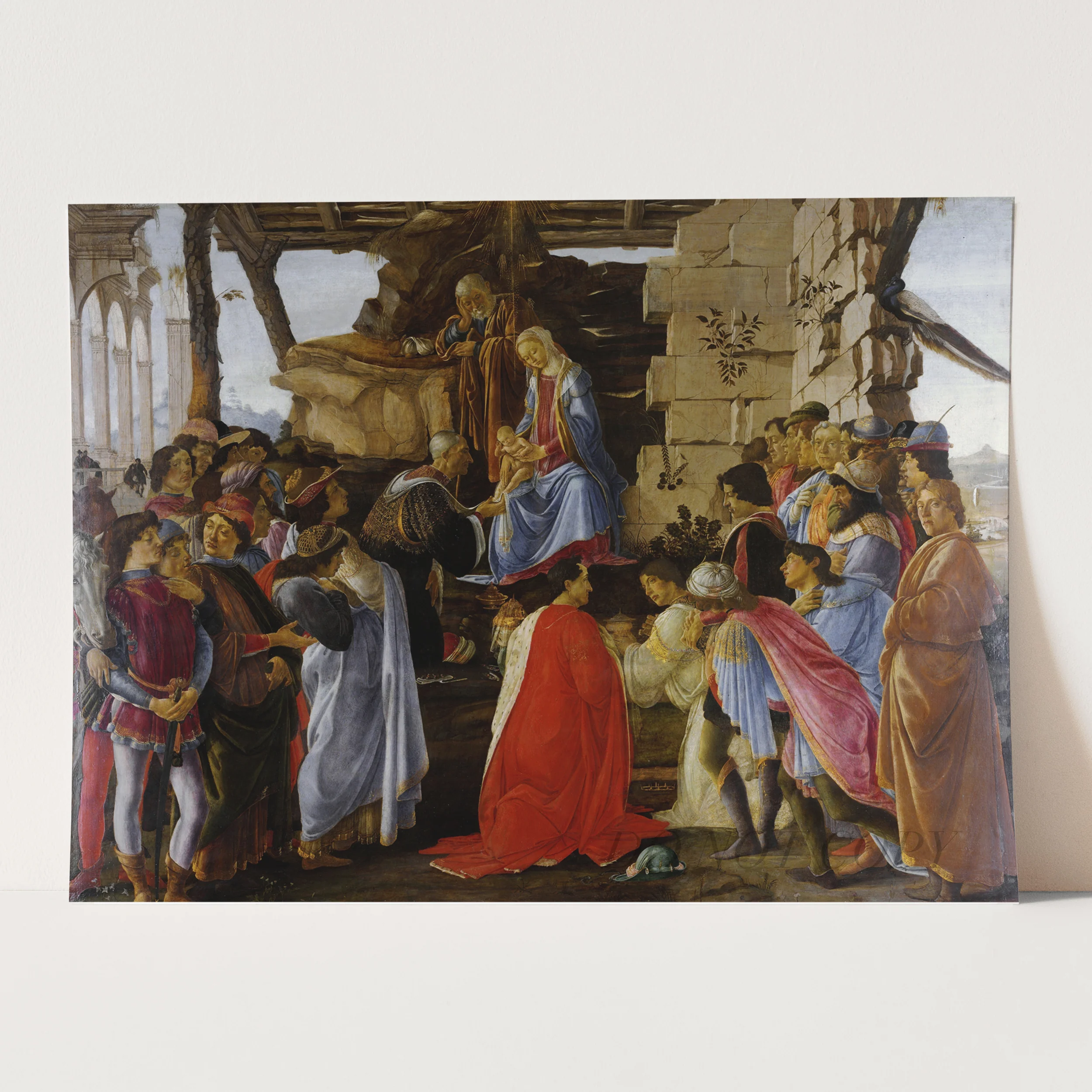 The Adoration of the Magi by Sandro Botticelli - Image 3