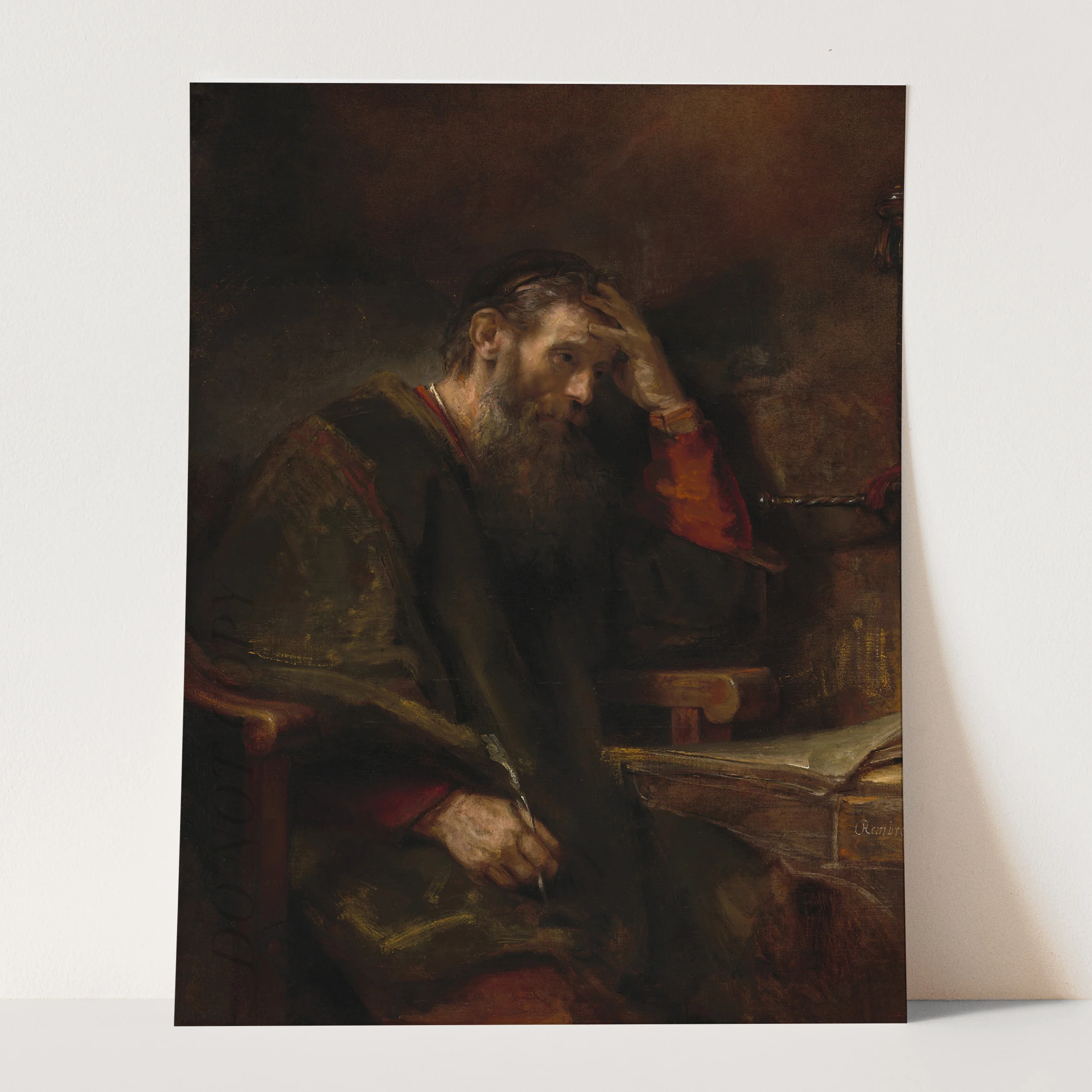 The Apostle Paul by Rembrandt - Image 3