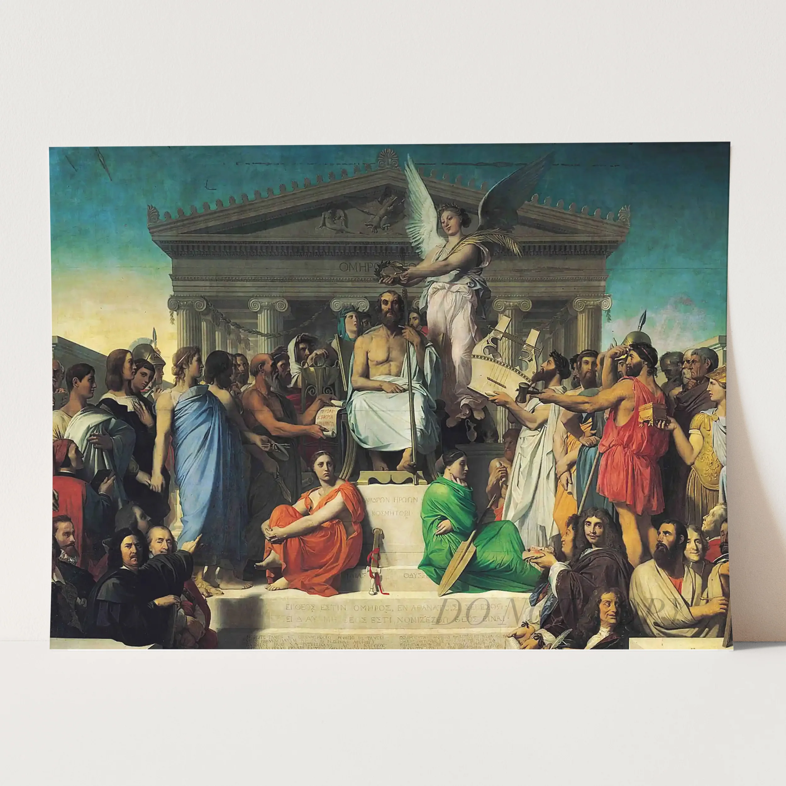 The Apotheosis of Homer (1827) by Jean-Auguste-Dominique Ingres - Image 3