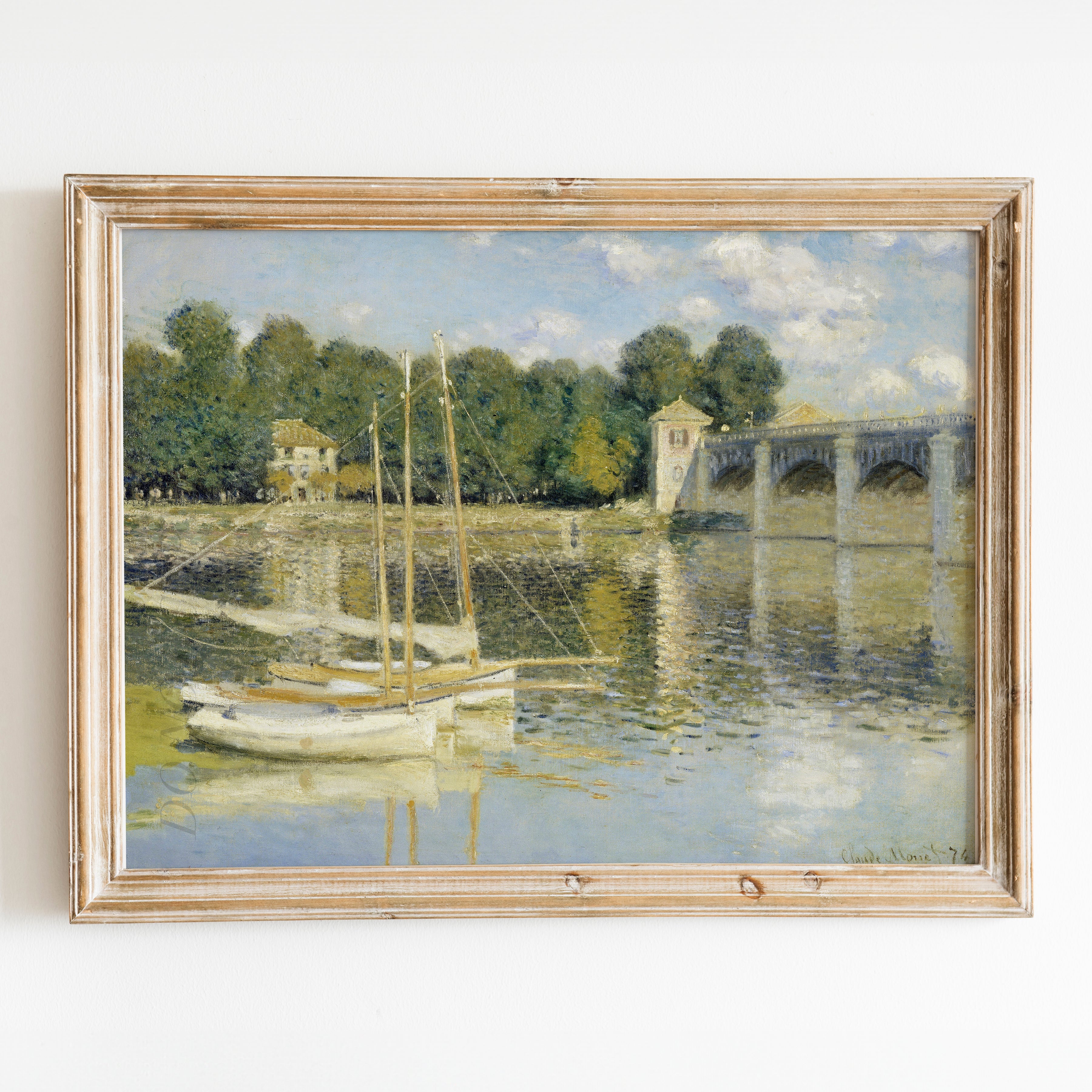 The Argenteuil Bridge (1874) by Claude Monet