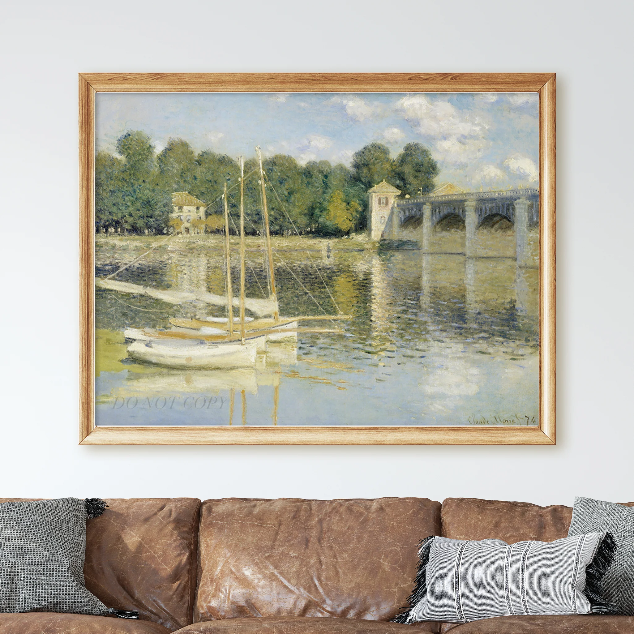 The Argenteuil Bridge (1874) by Claude Monet - Image 2