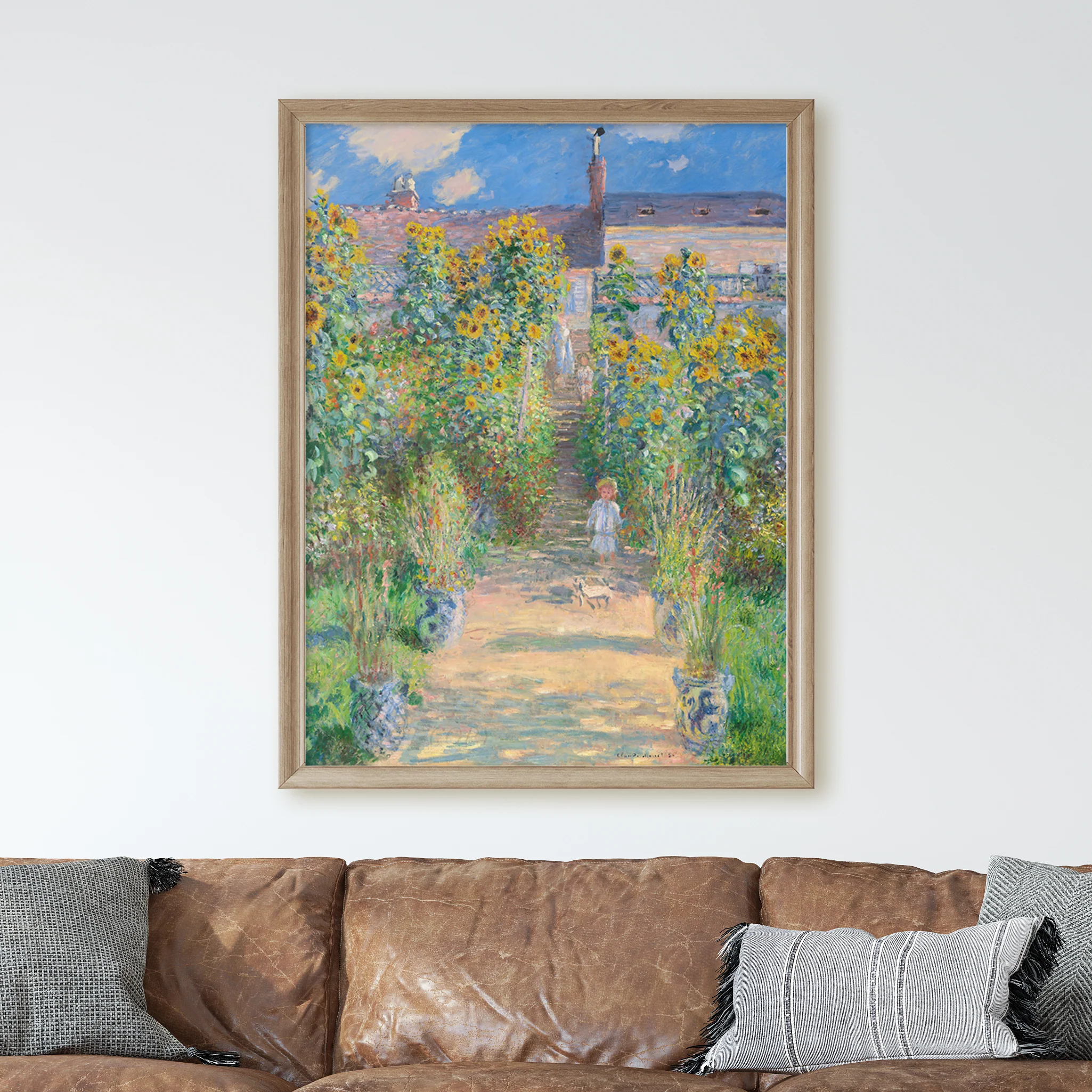 The Artist's Garden At Vetheuil by Claude Monet - Image 2