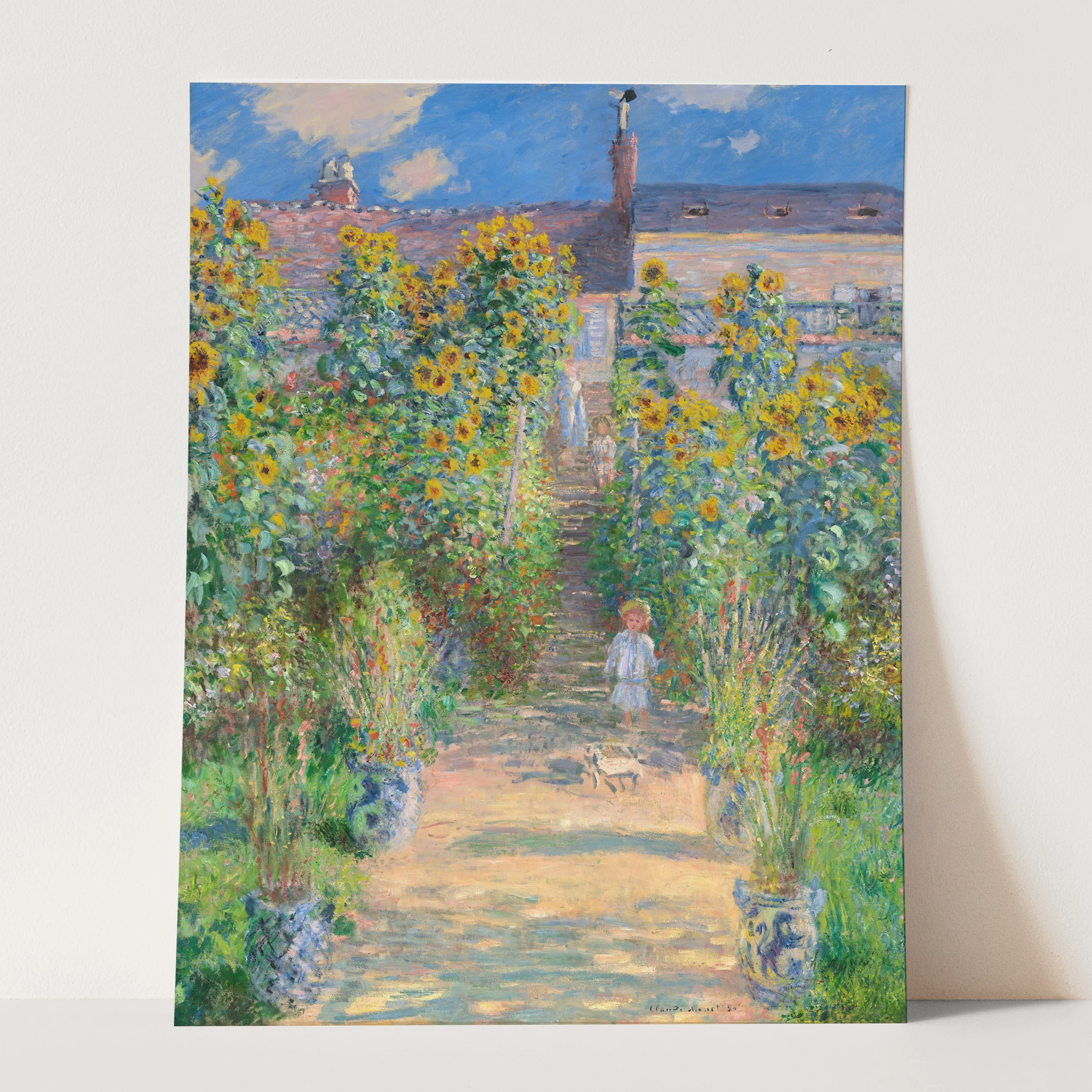 The Artist's Garden At Vetheuil by Claude Monet - Image 3