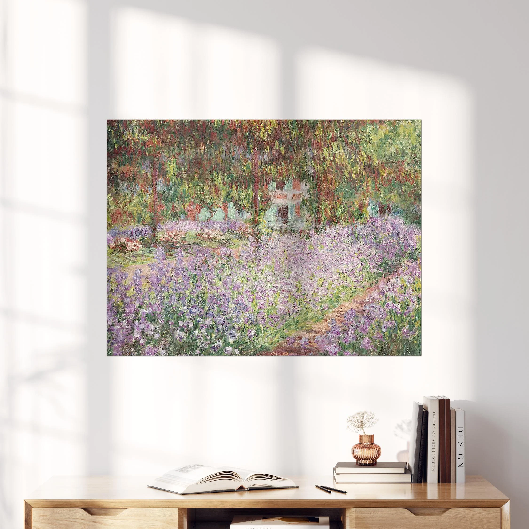 The Artists Garden at Giverny (1900) by Claude Monet - Image 4