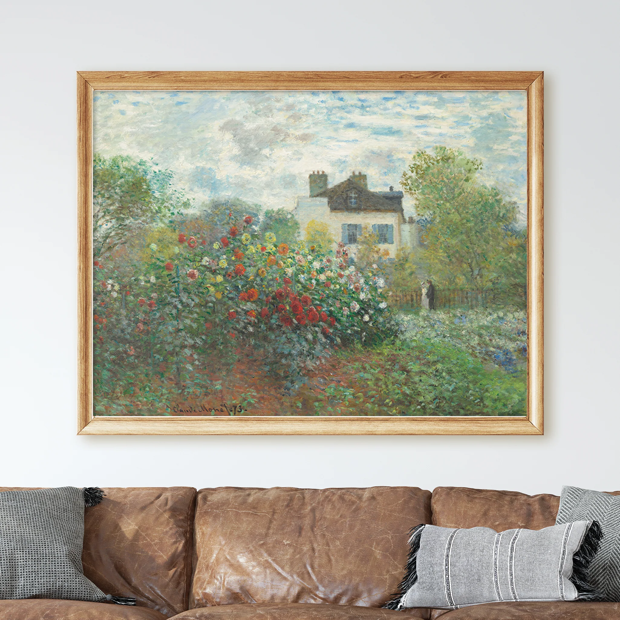 The Artist's Garden in Argenteuil (1873) by Claude Monet - Image 2