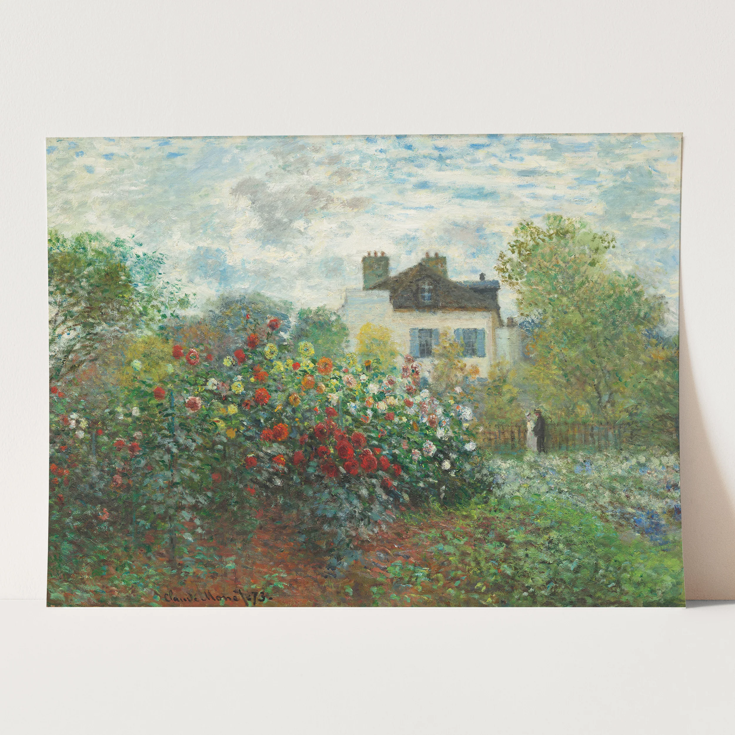 The Artist's Garden in Argenteuil (1873) by Claude Monet - Image 3