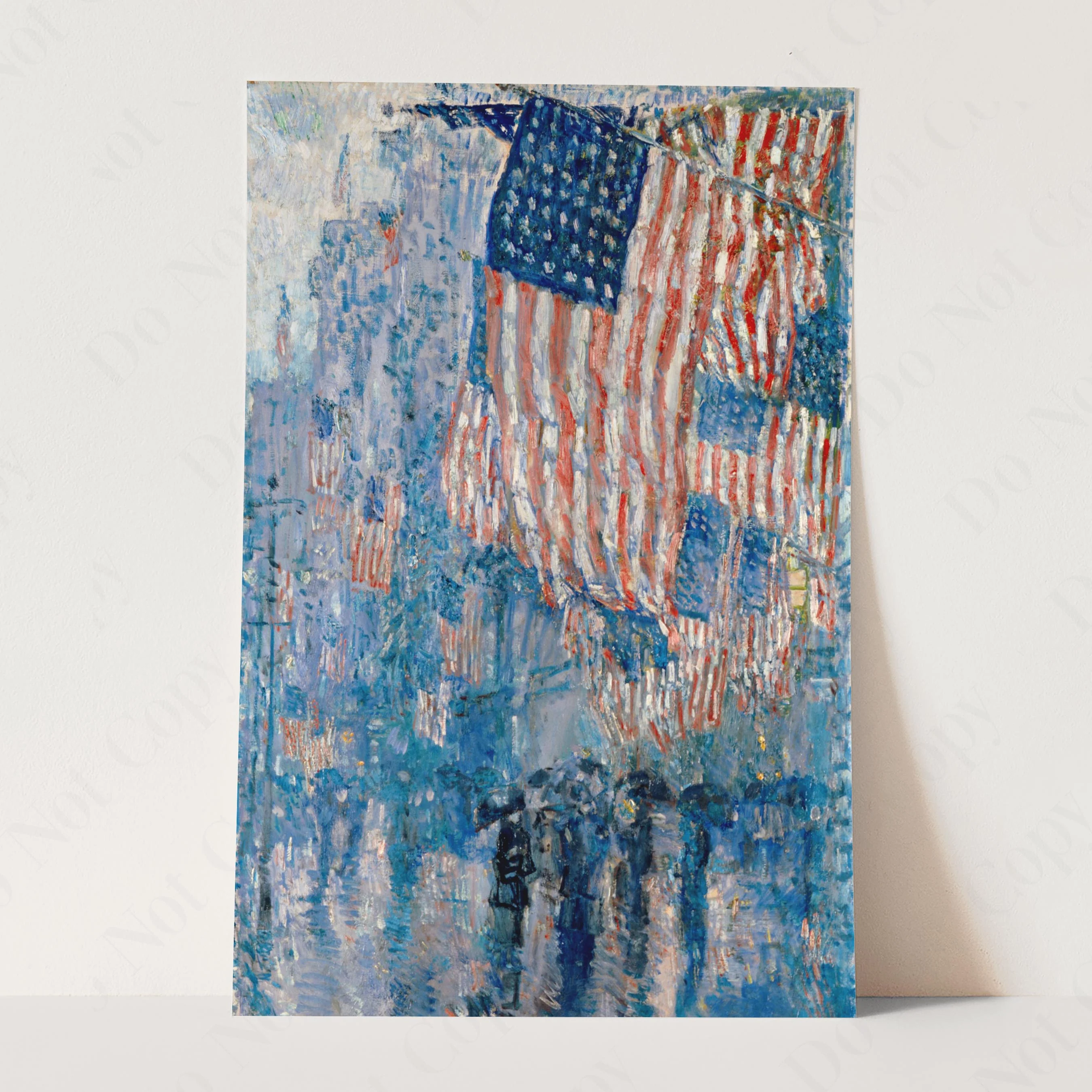 The Avenue in the Rain by Childe Hassam - Image 3