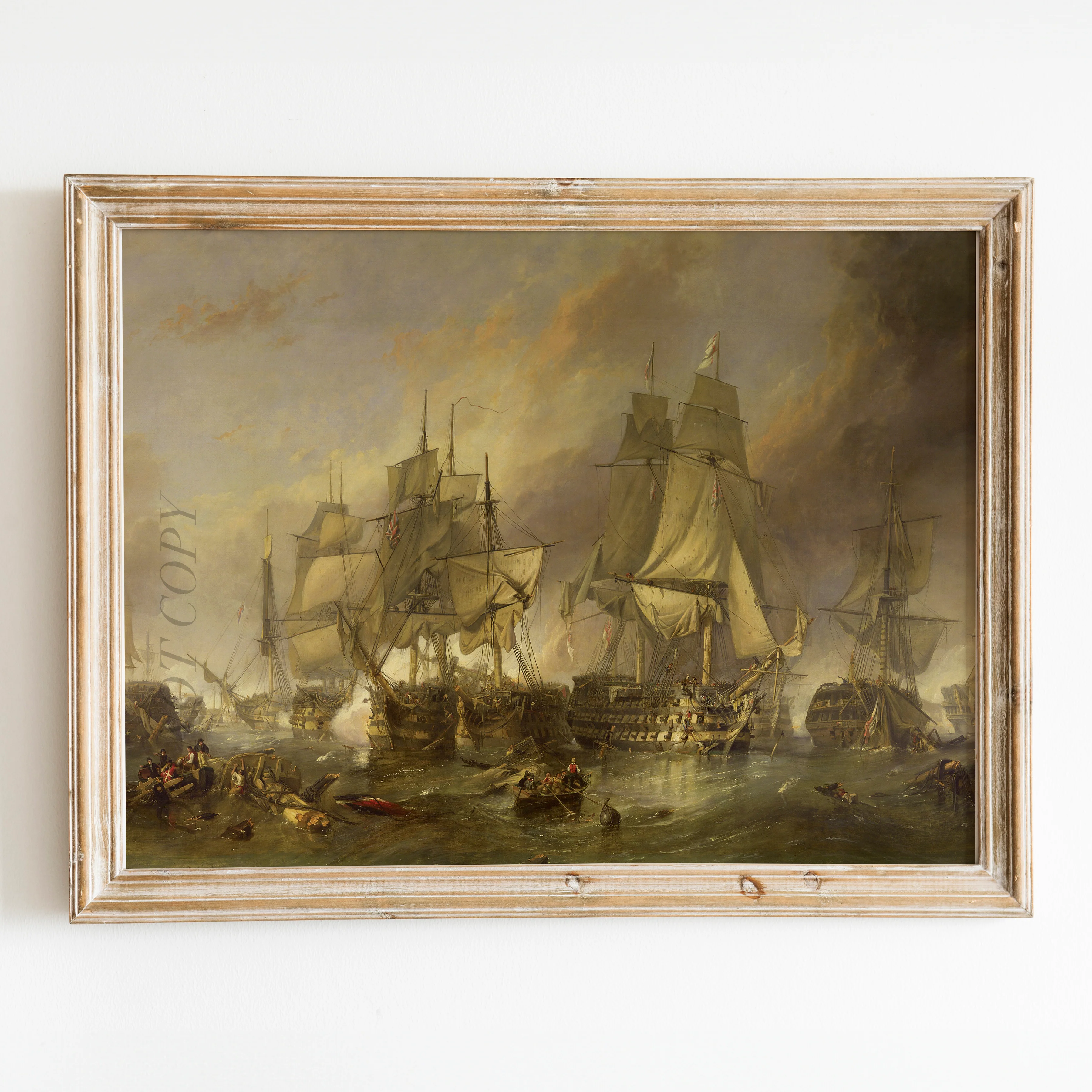 The Battle of Trafalgar, by William Clarkson Stanfield