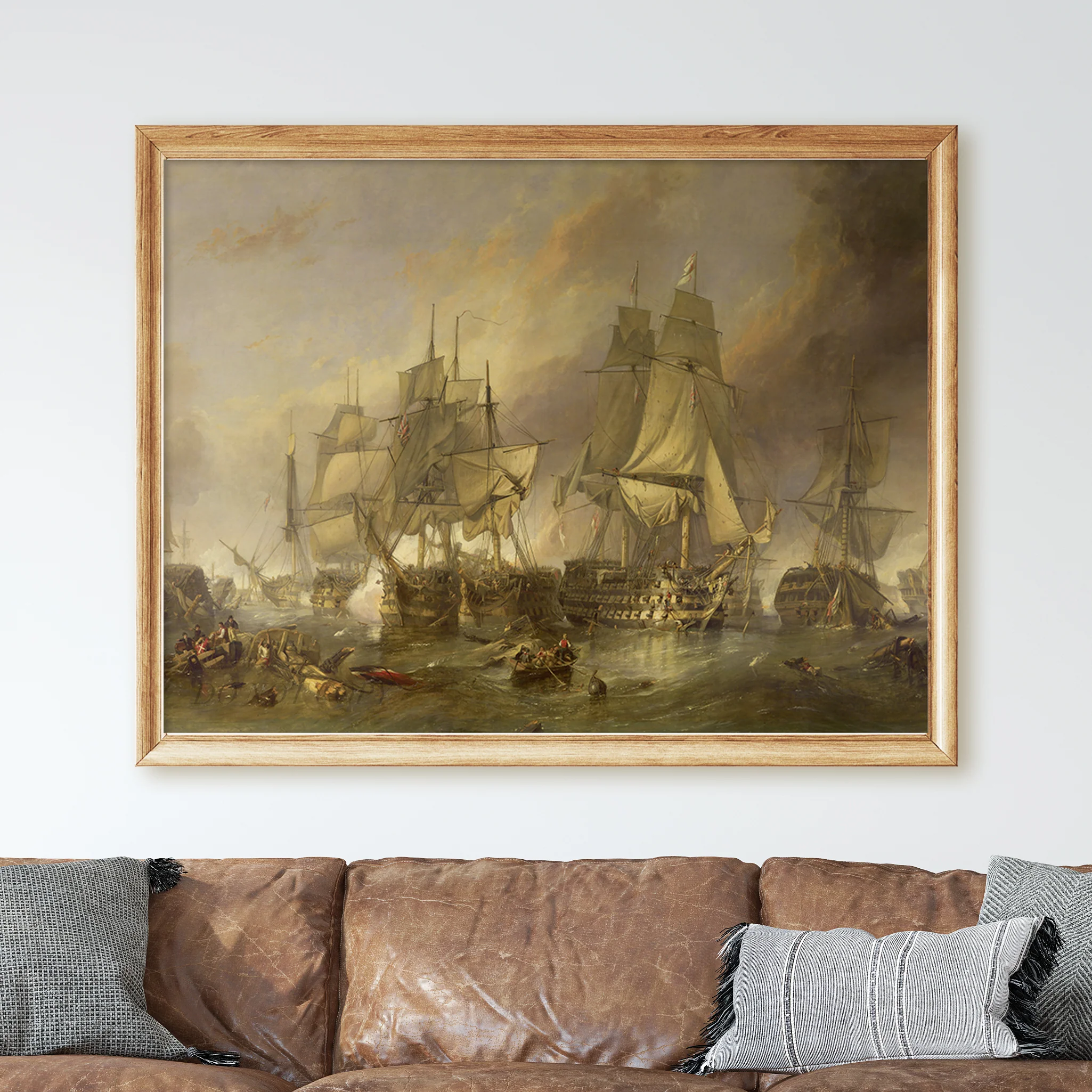 The Battle of Trafalgar, by William Clarkson Stanfield - Image 2