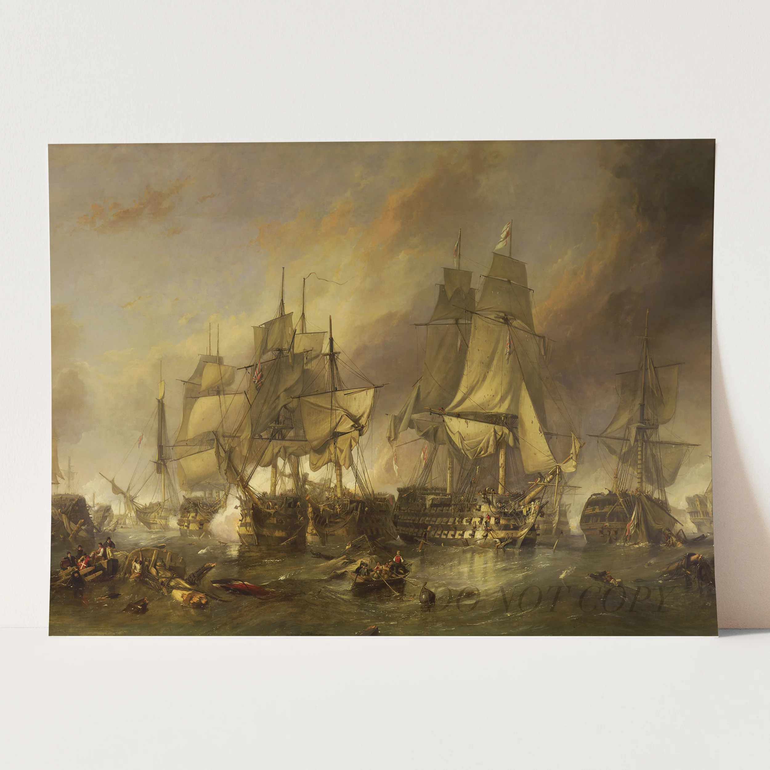 The Battle of Trafalgar, by William Clarkson Stanfield - Image 3