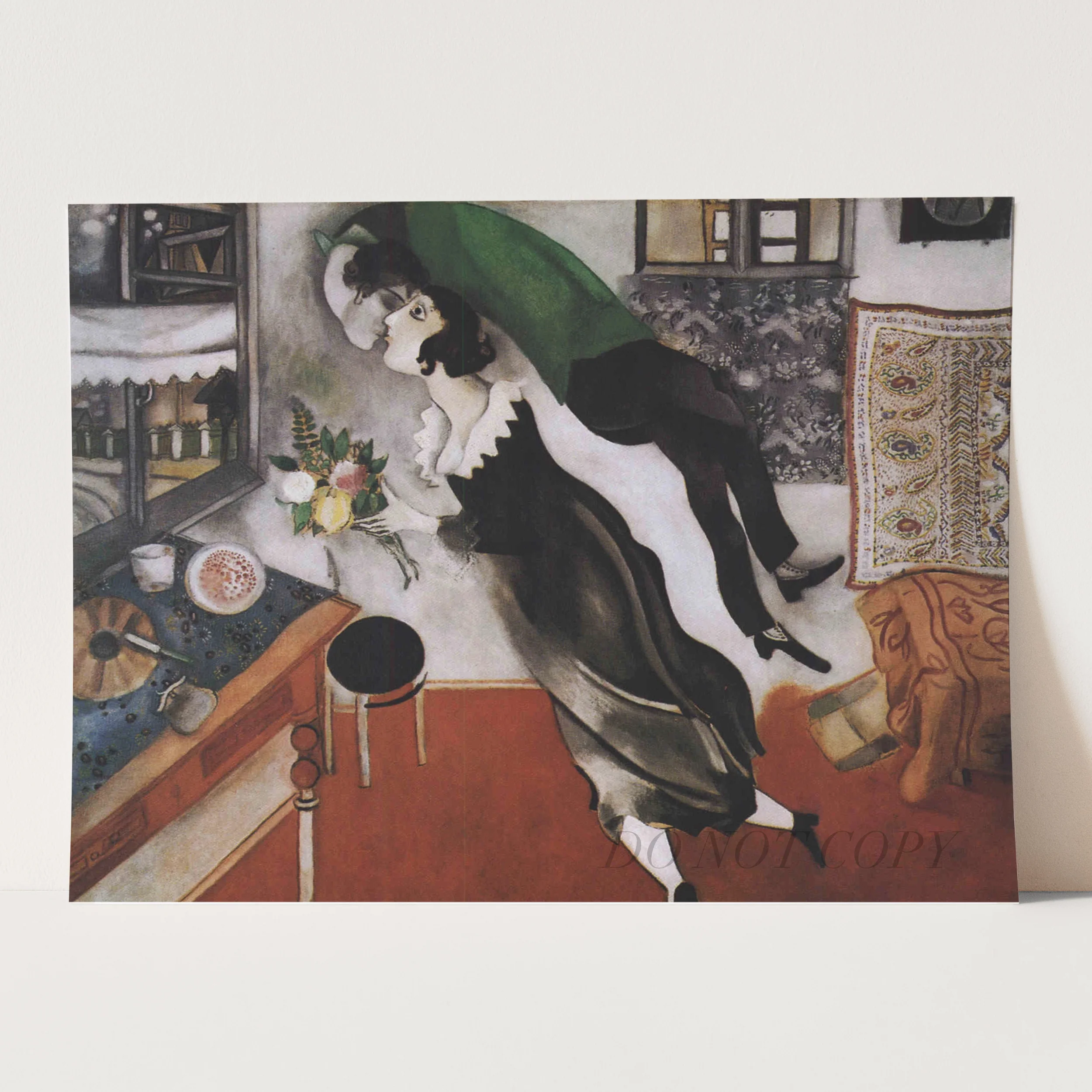 The Birthday Kiss Anniversary by Marc Chagall - Image 3