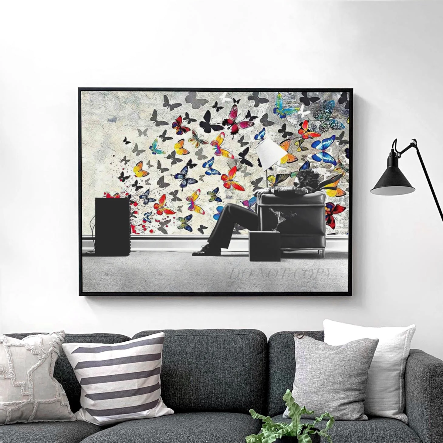The Blown Away Guy Banksy Butterfly - Image 2