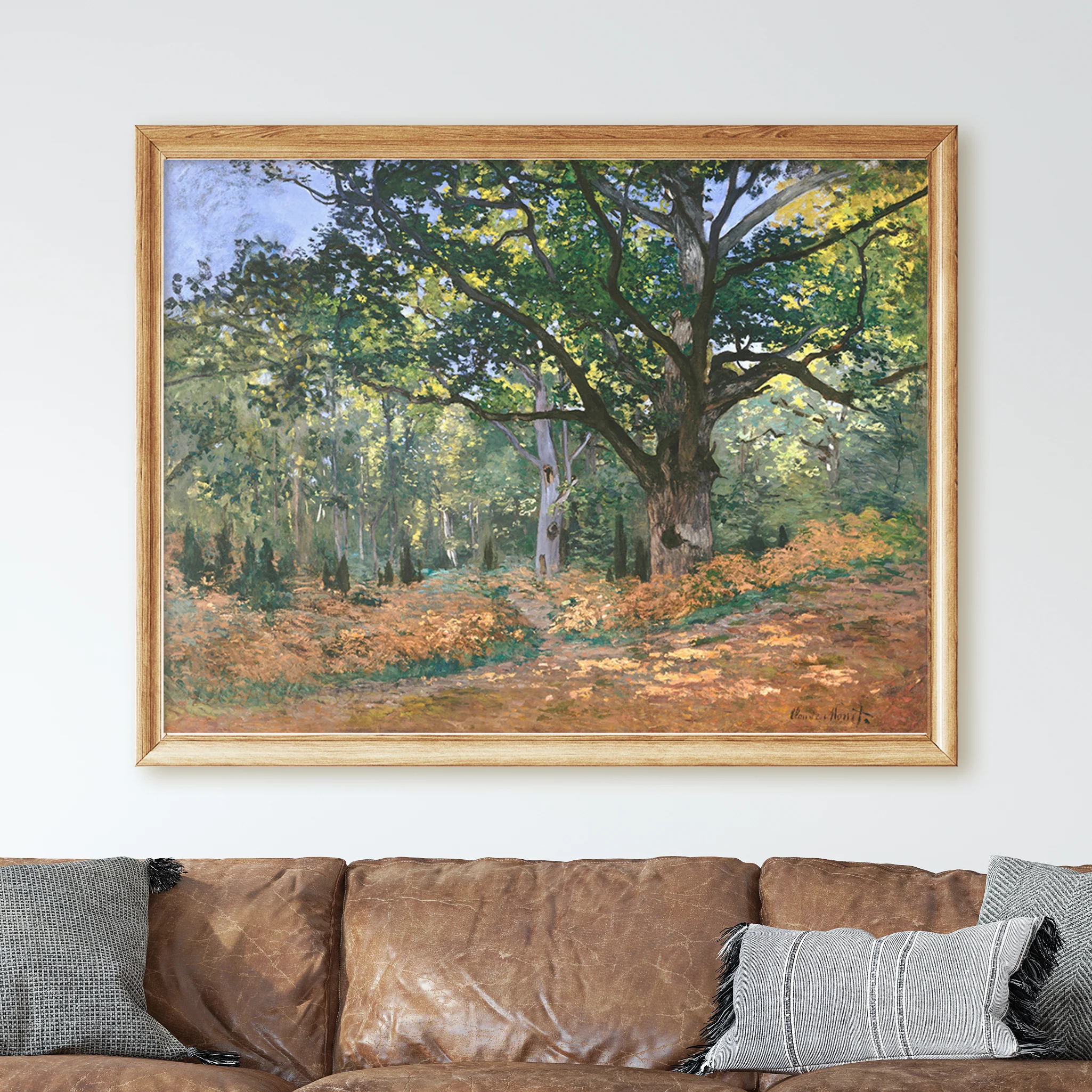 The Bodmer Oak, Fontainebleau Forest (1865) by Claude Monet - Image 2