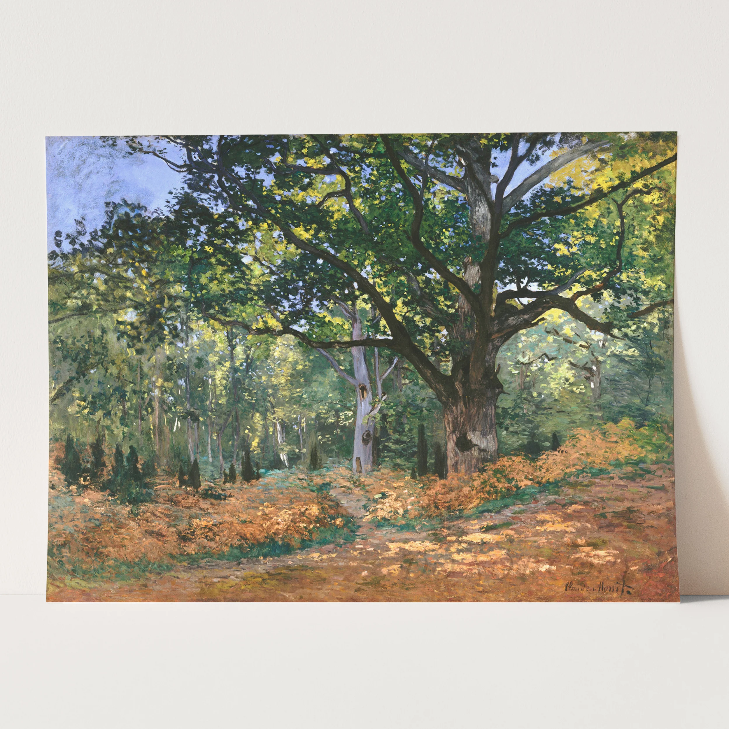 The Bodmer Oak, Fontainebleau Forest (1865) by Claude Monet - Image 3