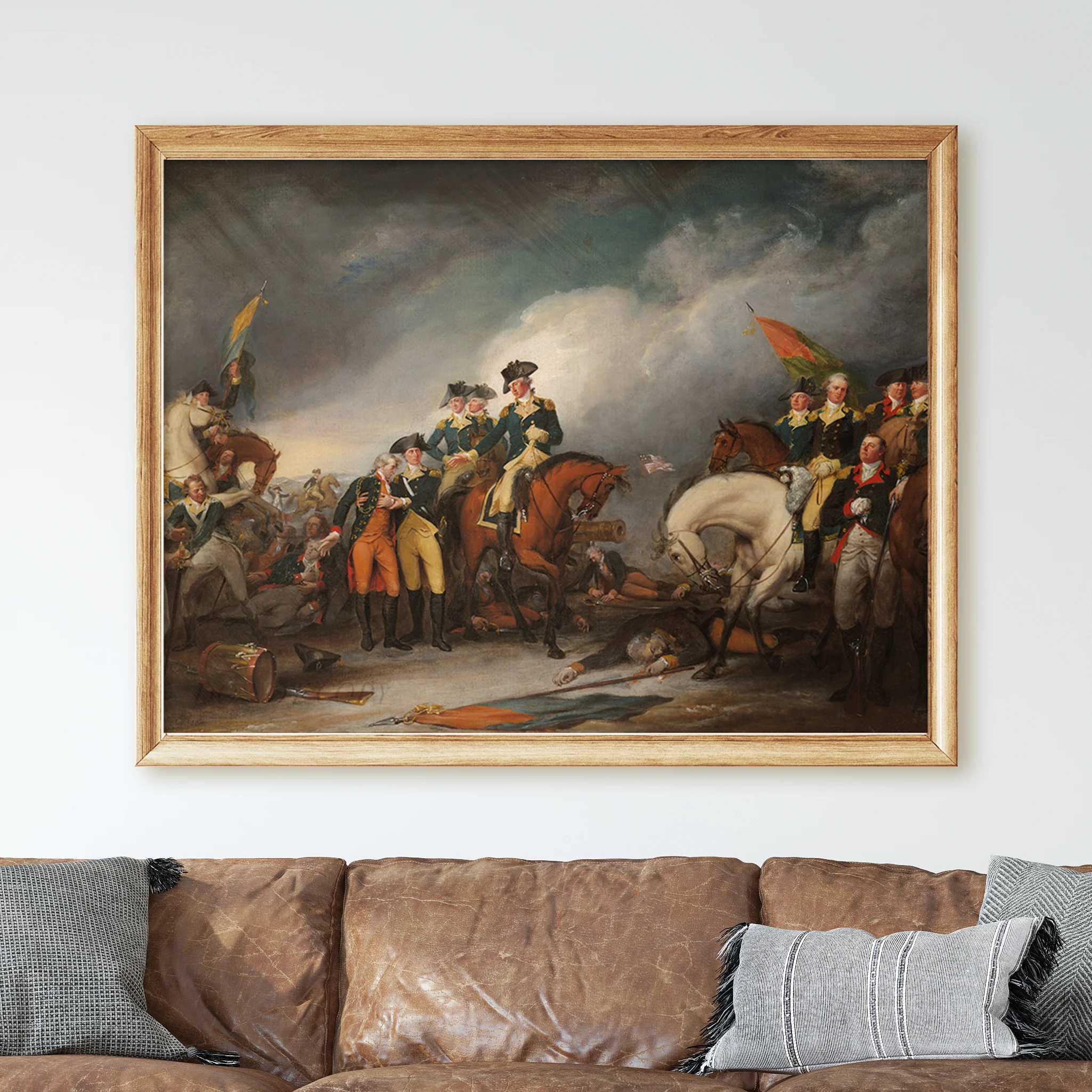 The Capture of the Hessians at Trenton, December 26, 1776 by John Trumbull - Image 2