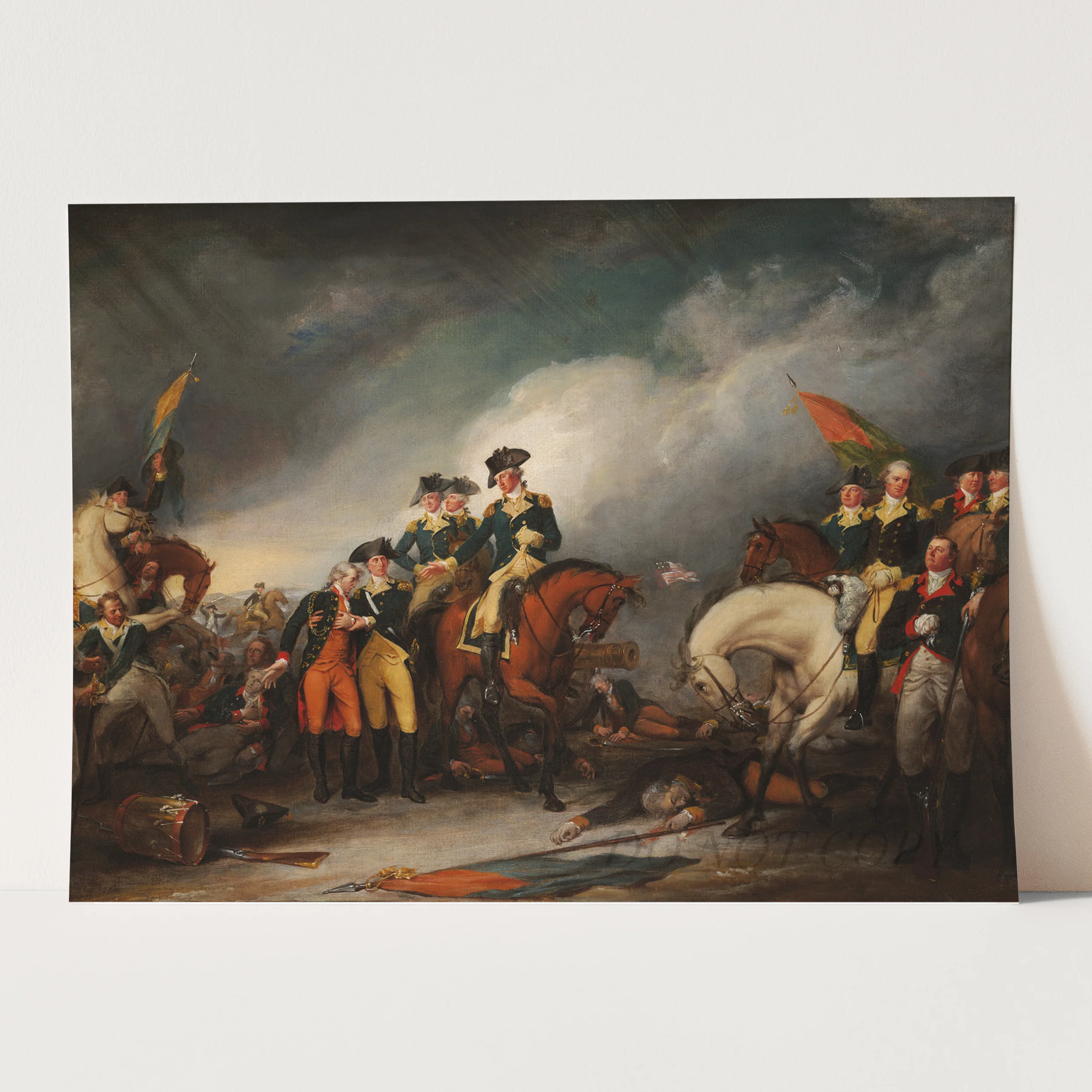 The Capture of the Hessians at Trenton, December 26, 1776 by John Trumbull - Image 3