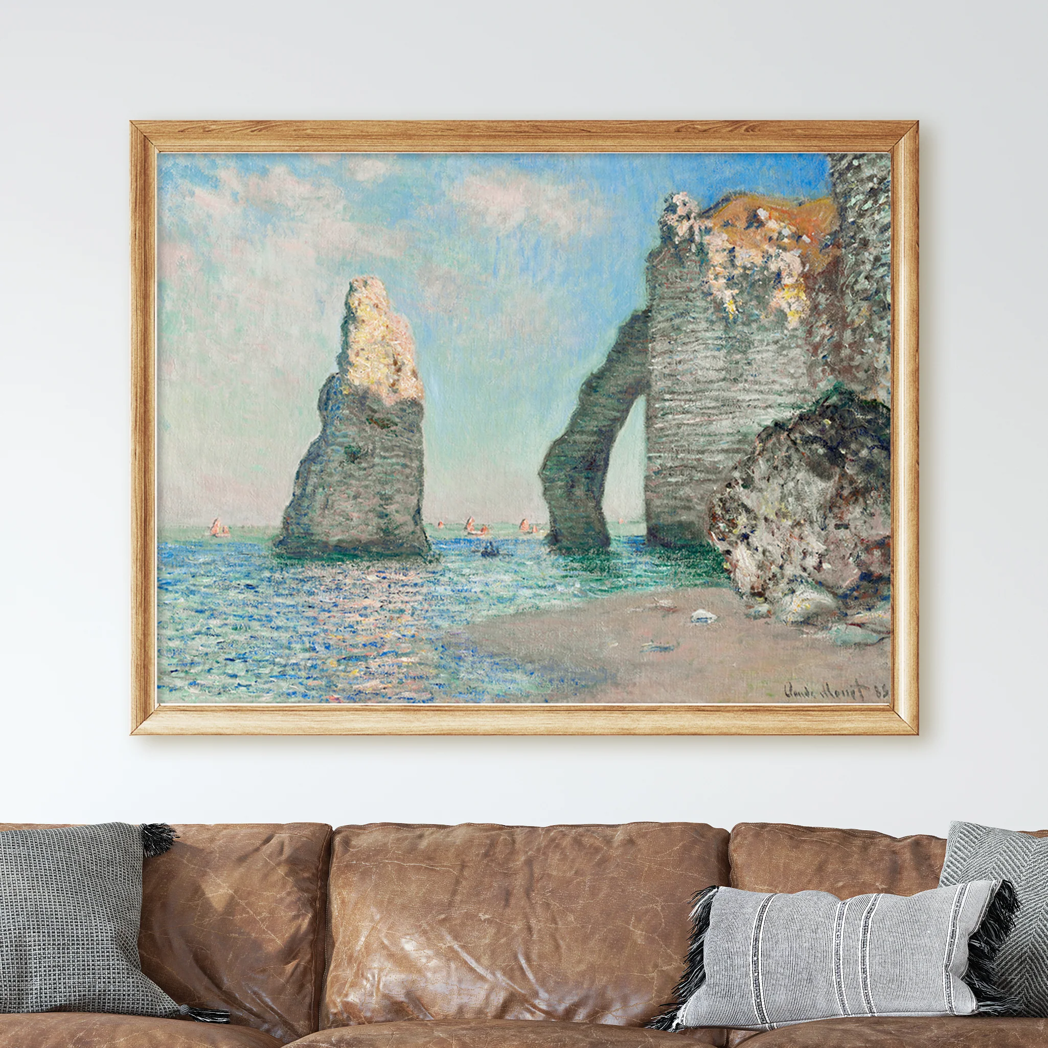 The Cliffs at Étretat (1885) by Claude Monet - Image 2