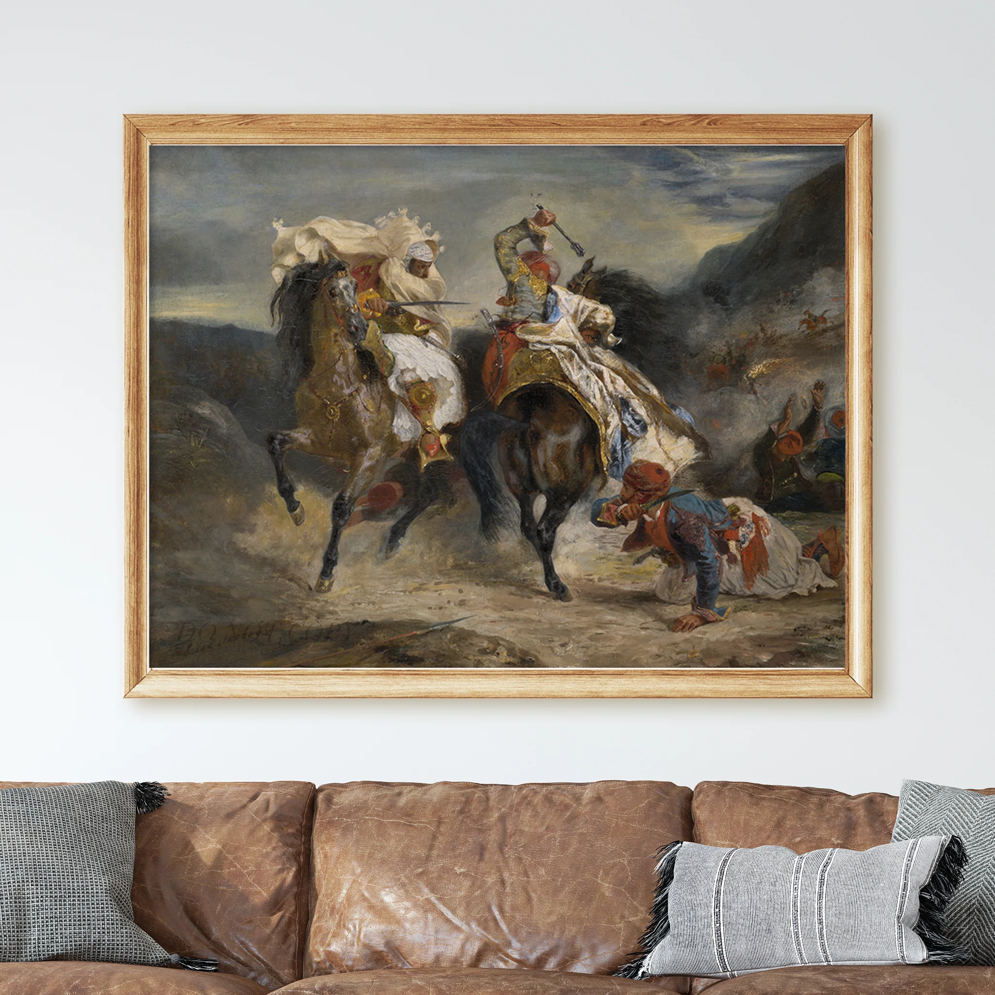 The Combat of the Giaour and Hassan (1826) by Eugène Delacroix - Image 2