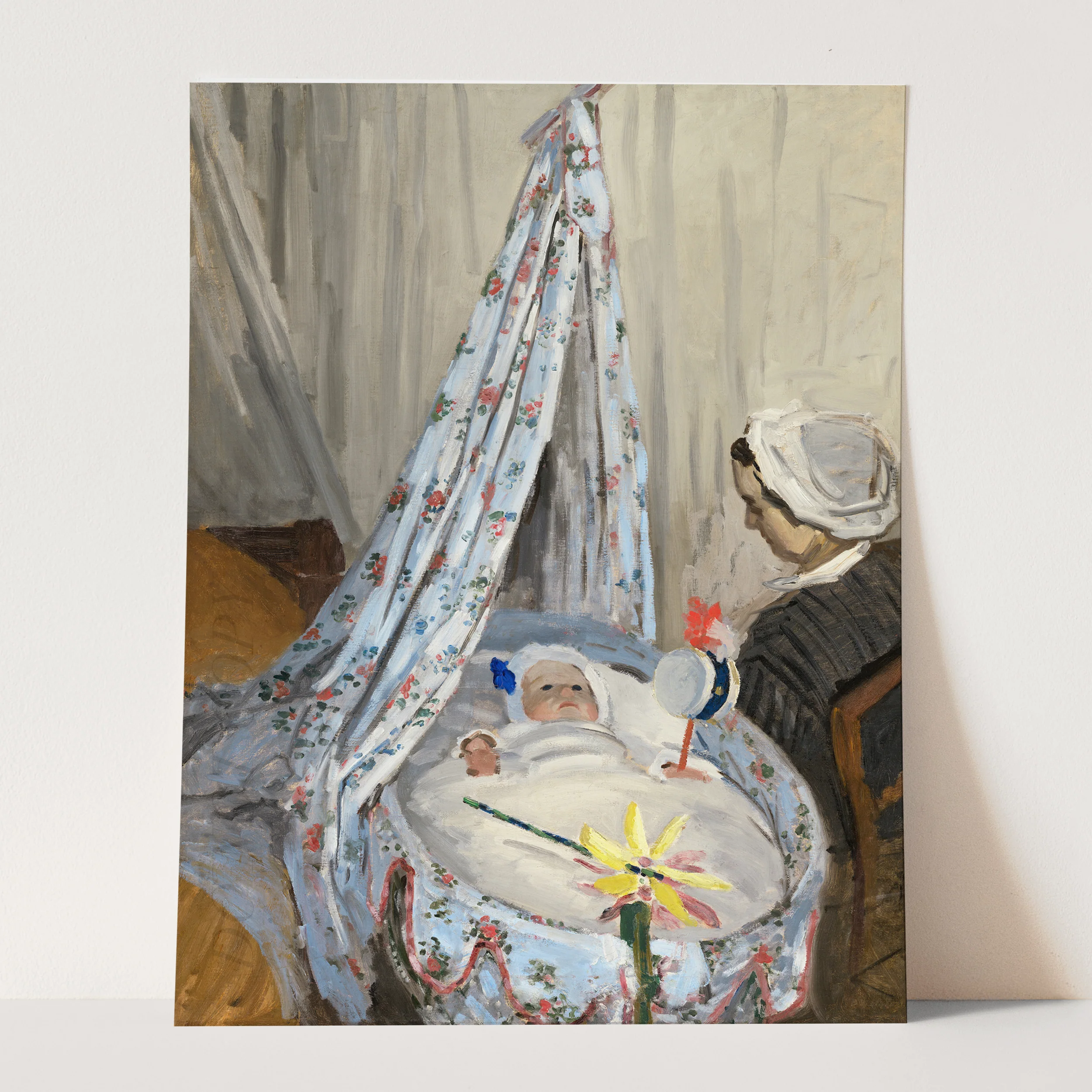 The Cradle, Camille with the Artist's Son Jean (1867) by Claude Monet - Image 3