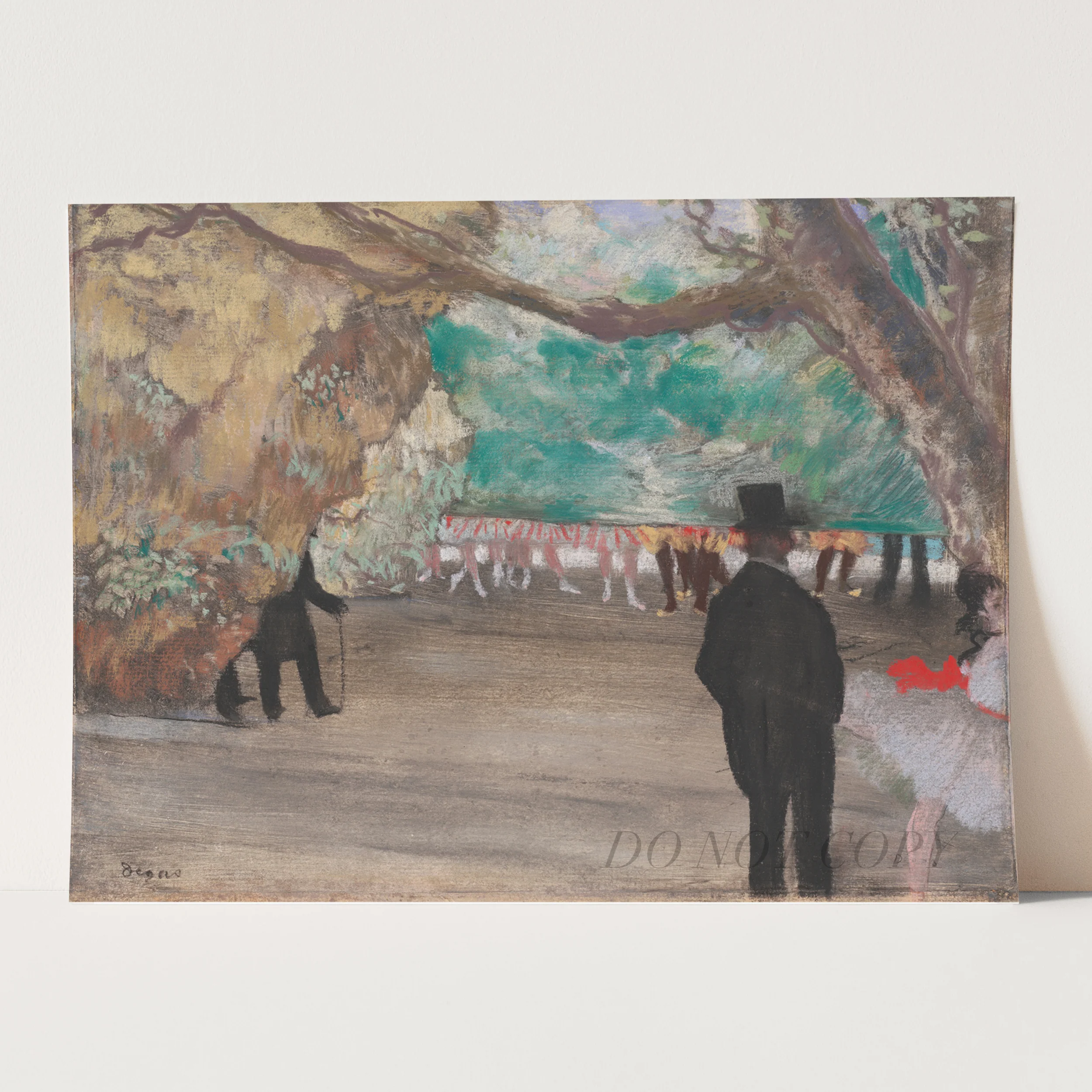 The Curtain (1880 ) by Edgar Degas - Image 3