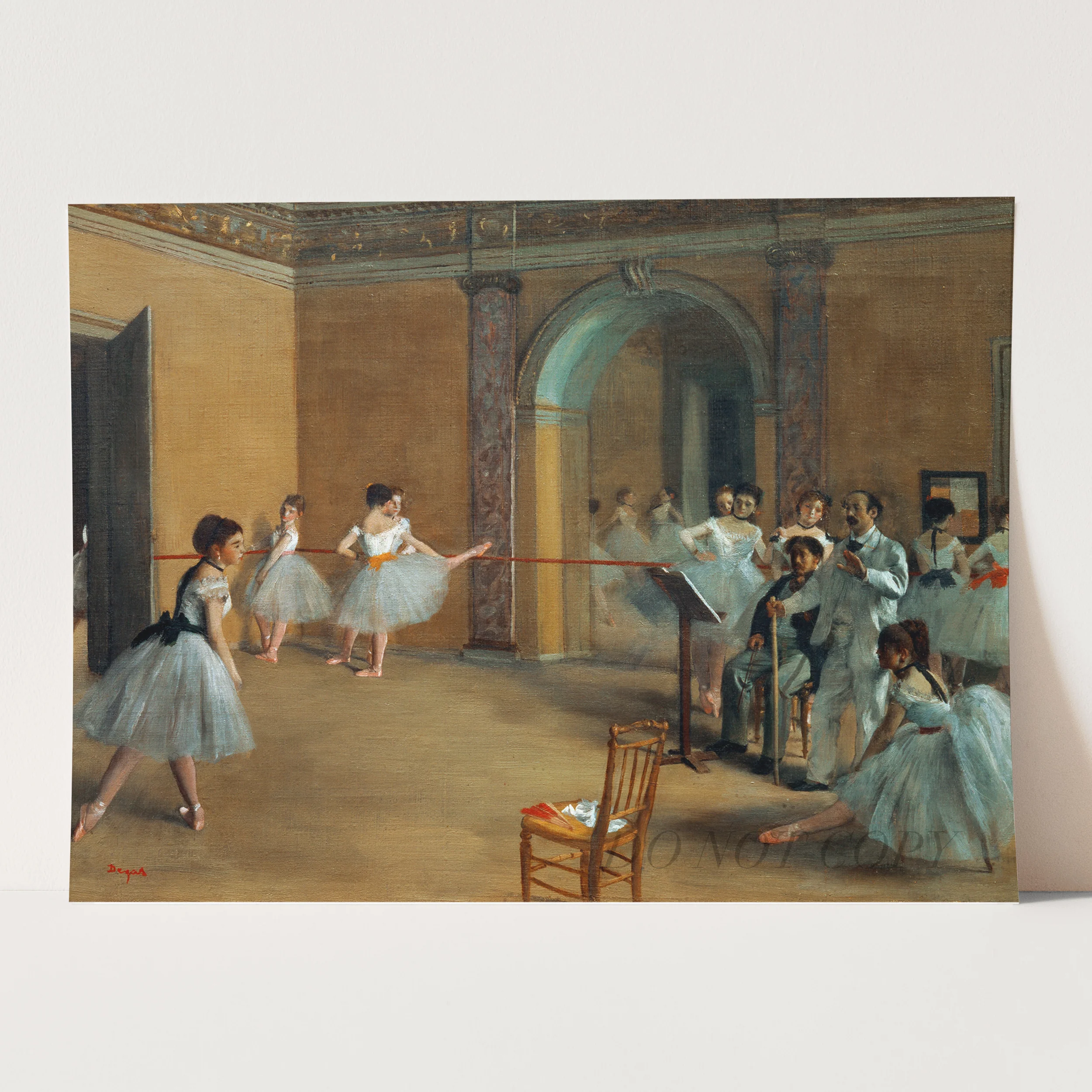 The Dance Foyer at the Opera on the rue Le Peletier (1872) by Edgar Degas - Image 3